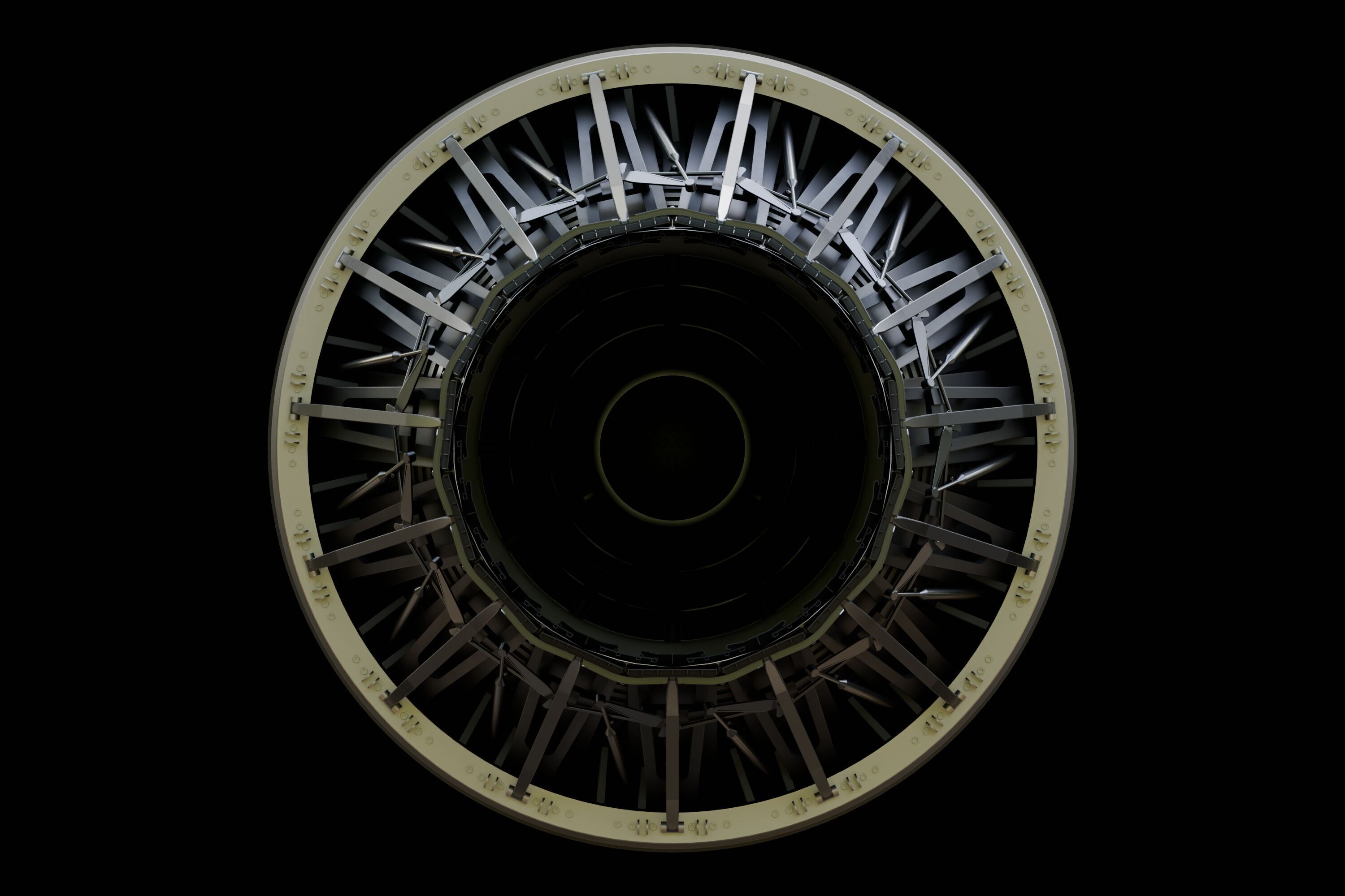 F-15 Engine Nozzle 3D model_6