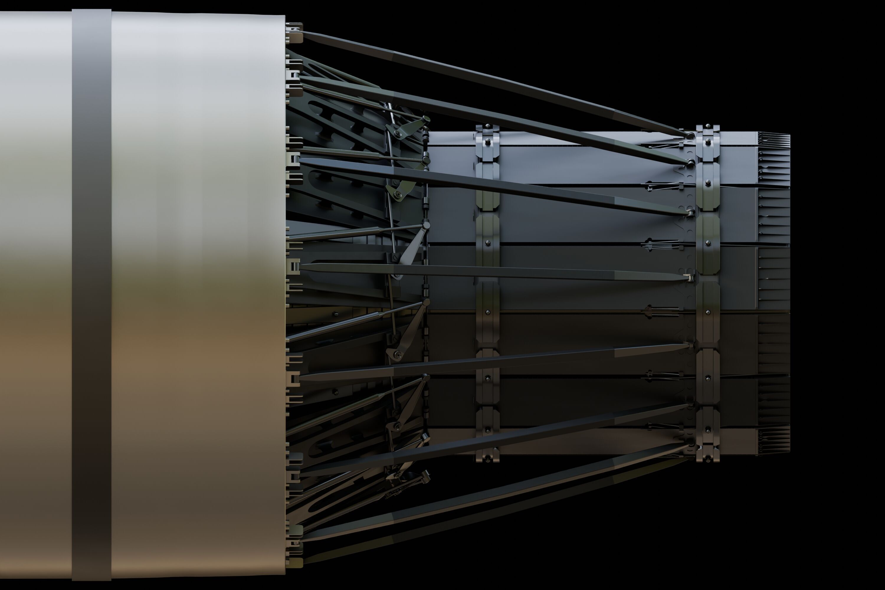 F-15 Engine Nozzle 3D model_5