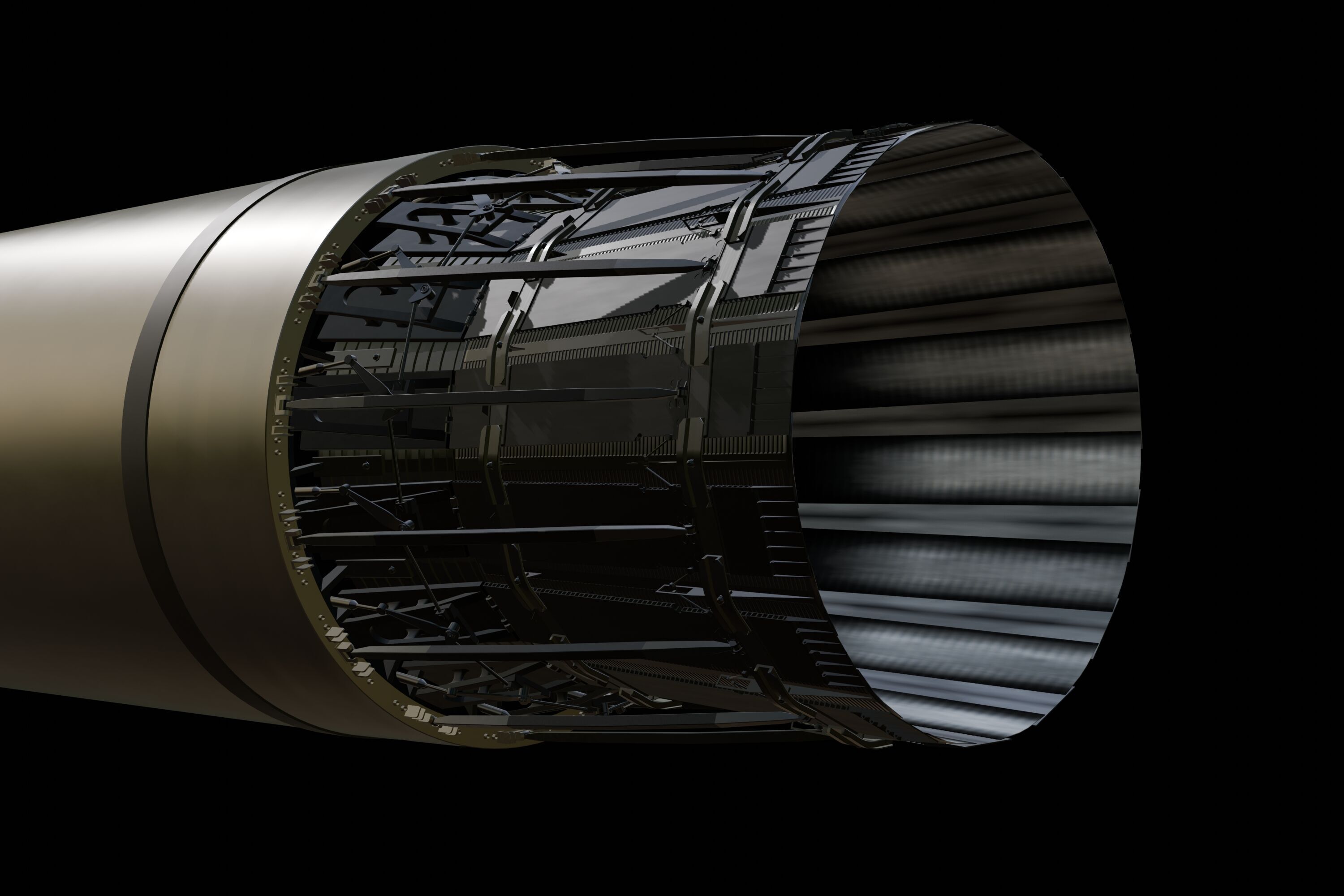 F-15 Engine Nozzle 3D model_9