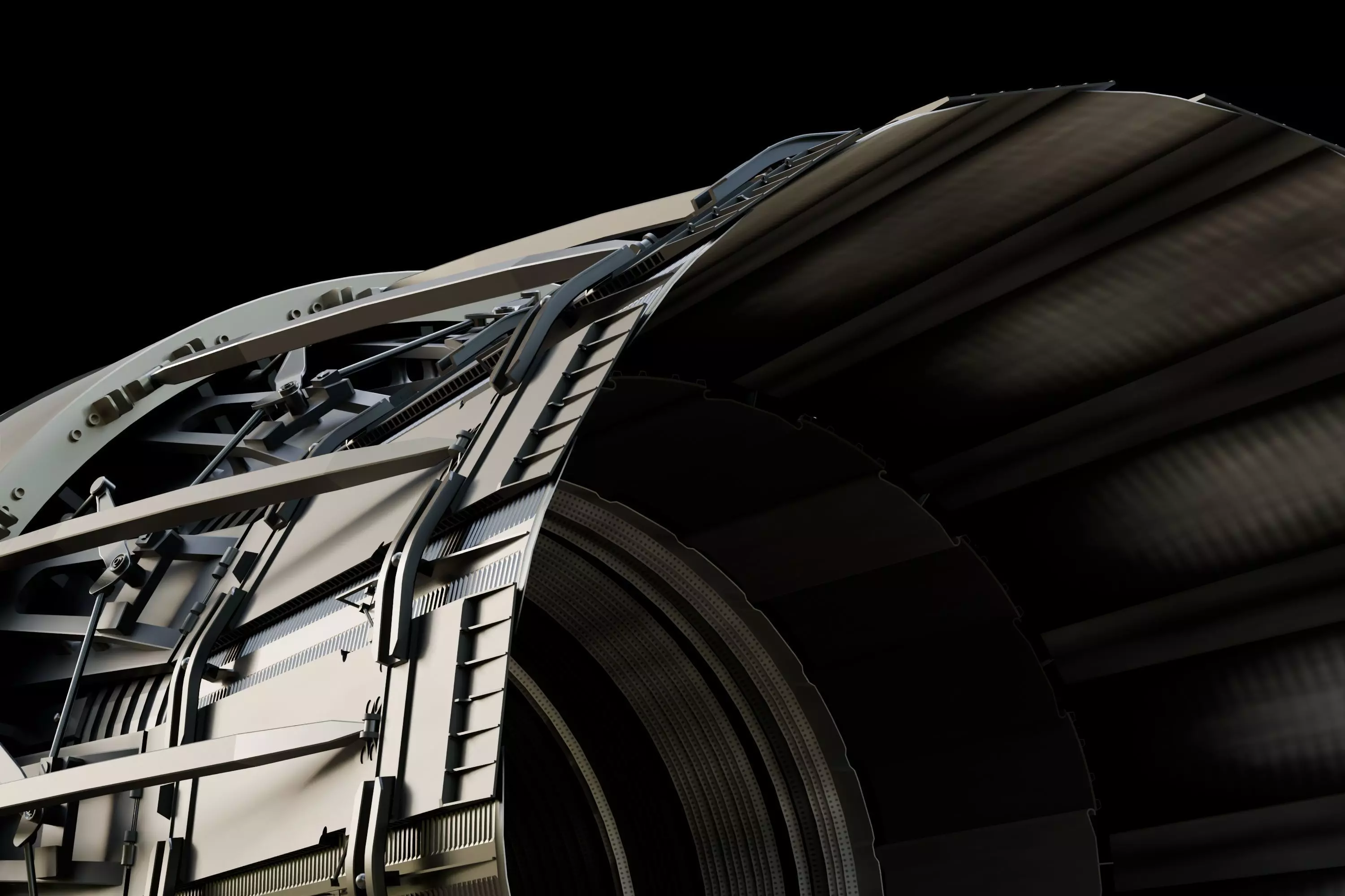 F-15 Engine Nozzle 3D model_0