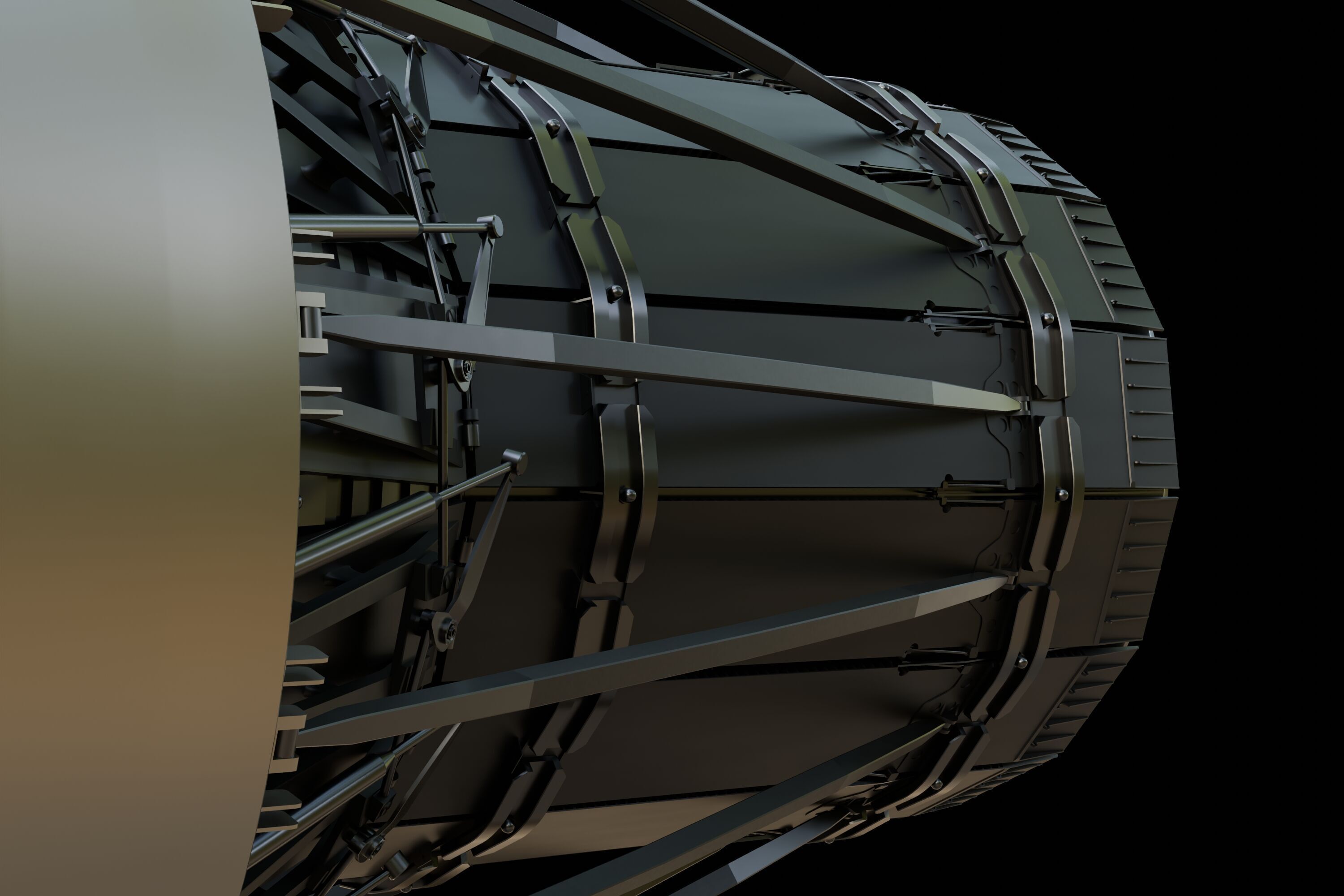 F-15 Engine Nozzle 3D model_3