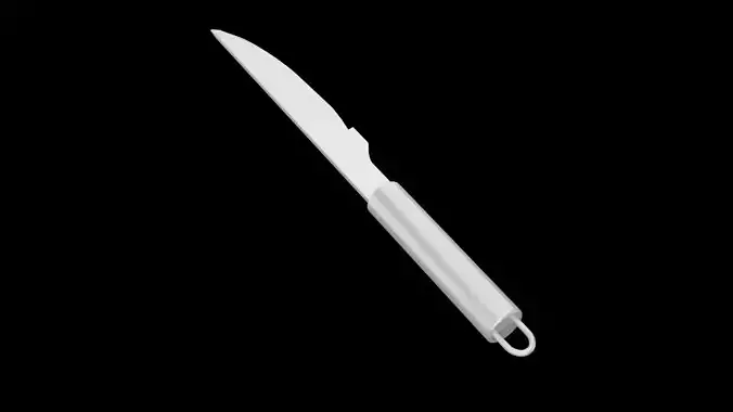 Barbecue Knife Low-poly 3D model