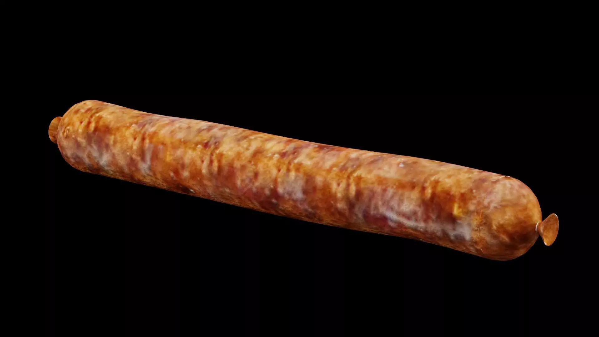 Grilled Sausage Low-poly 3D model_0