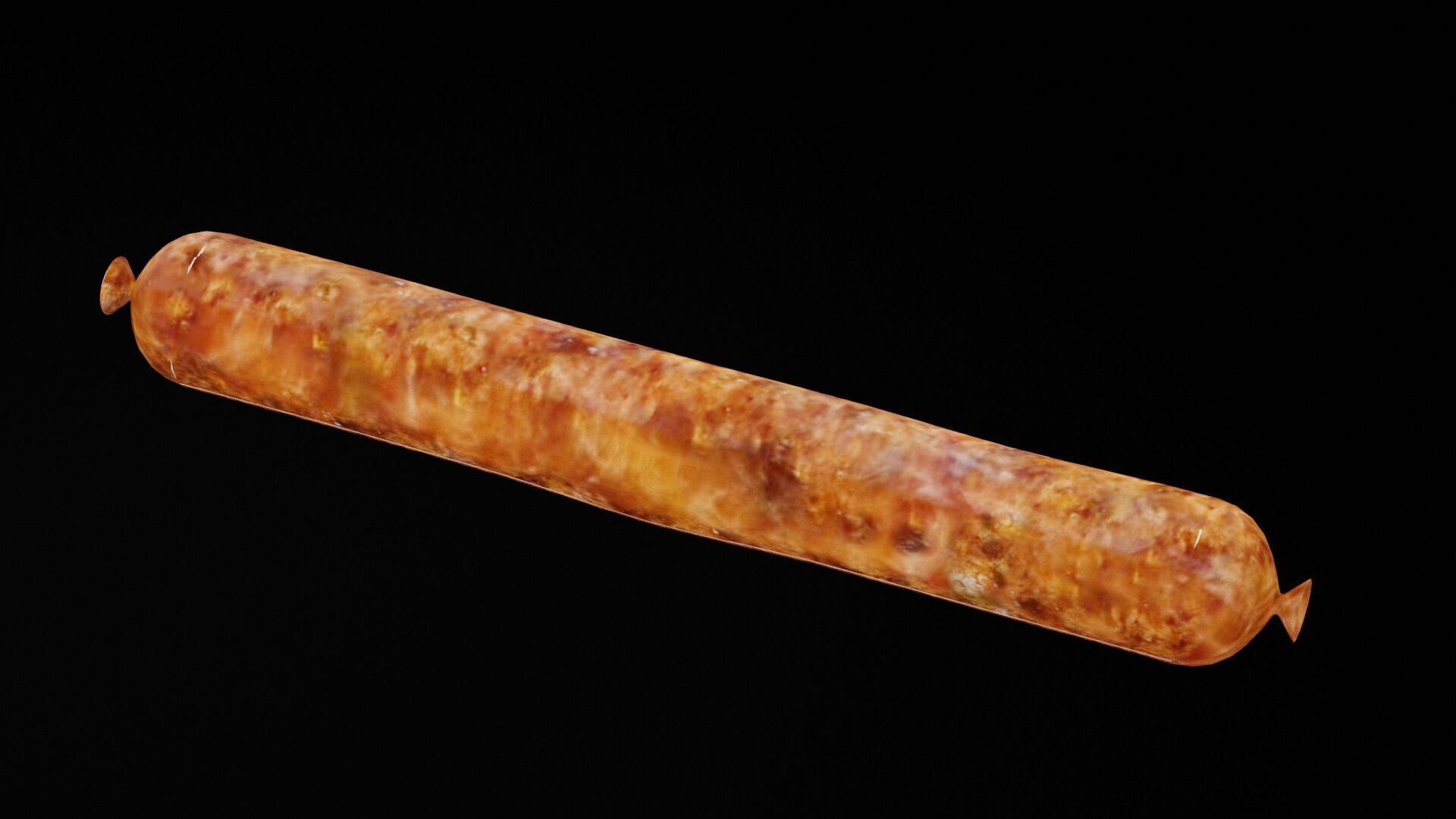 Grilled Sausage Low-poly 3D model_1