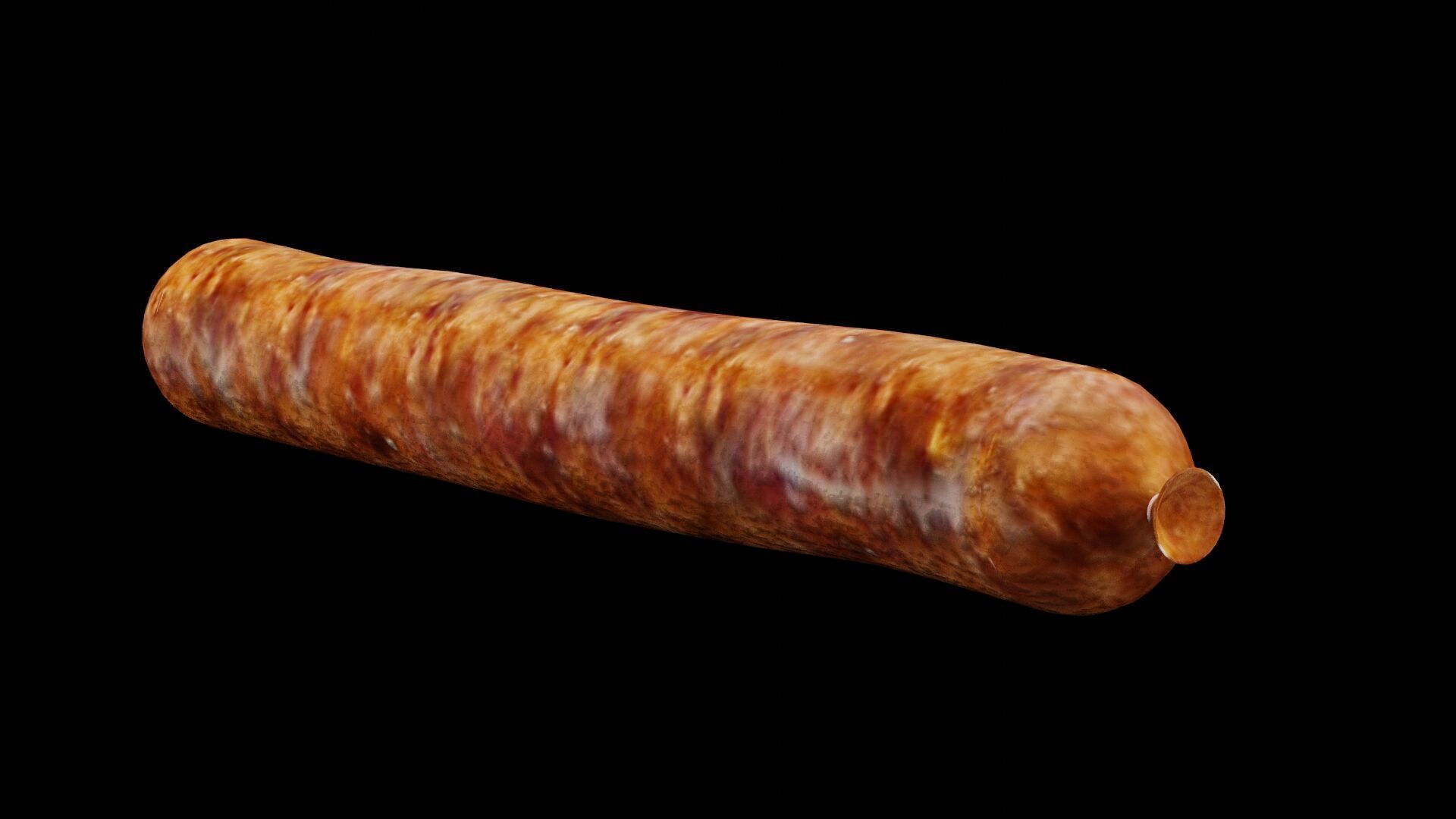 Grilled Sausage Low-poly 3D model_2