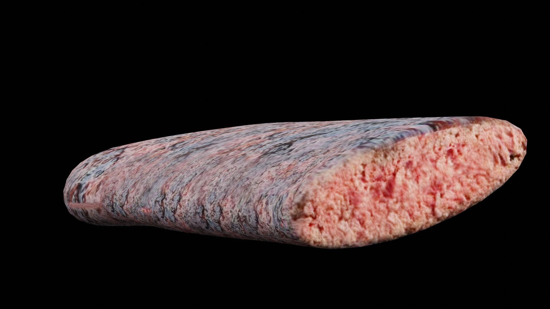 Grilled Minced Meat Low-poly 3D model_2