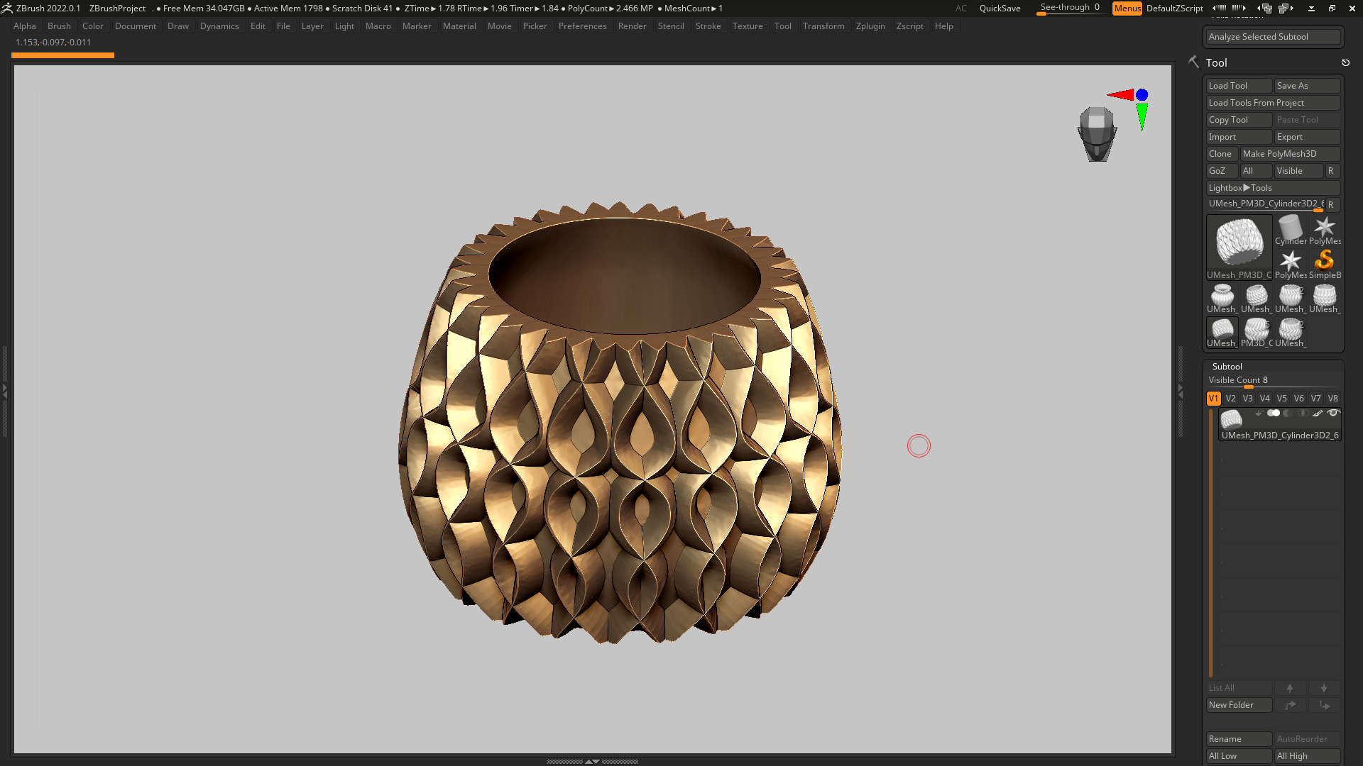 vase 3d print 423  3D print model_7