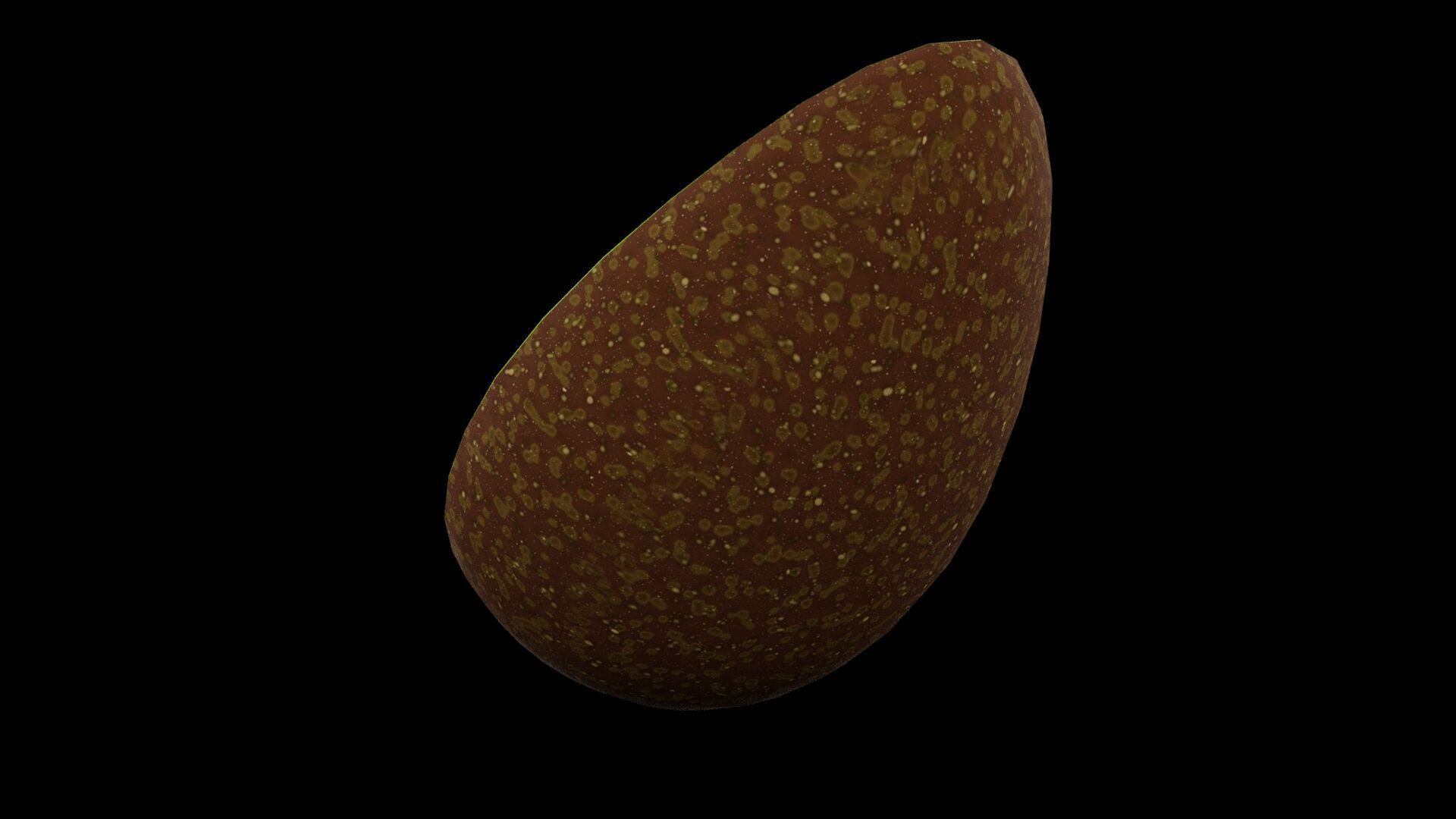 Avocado Fruit Low-poly 3D model_4