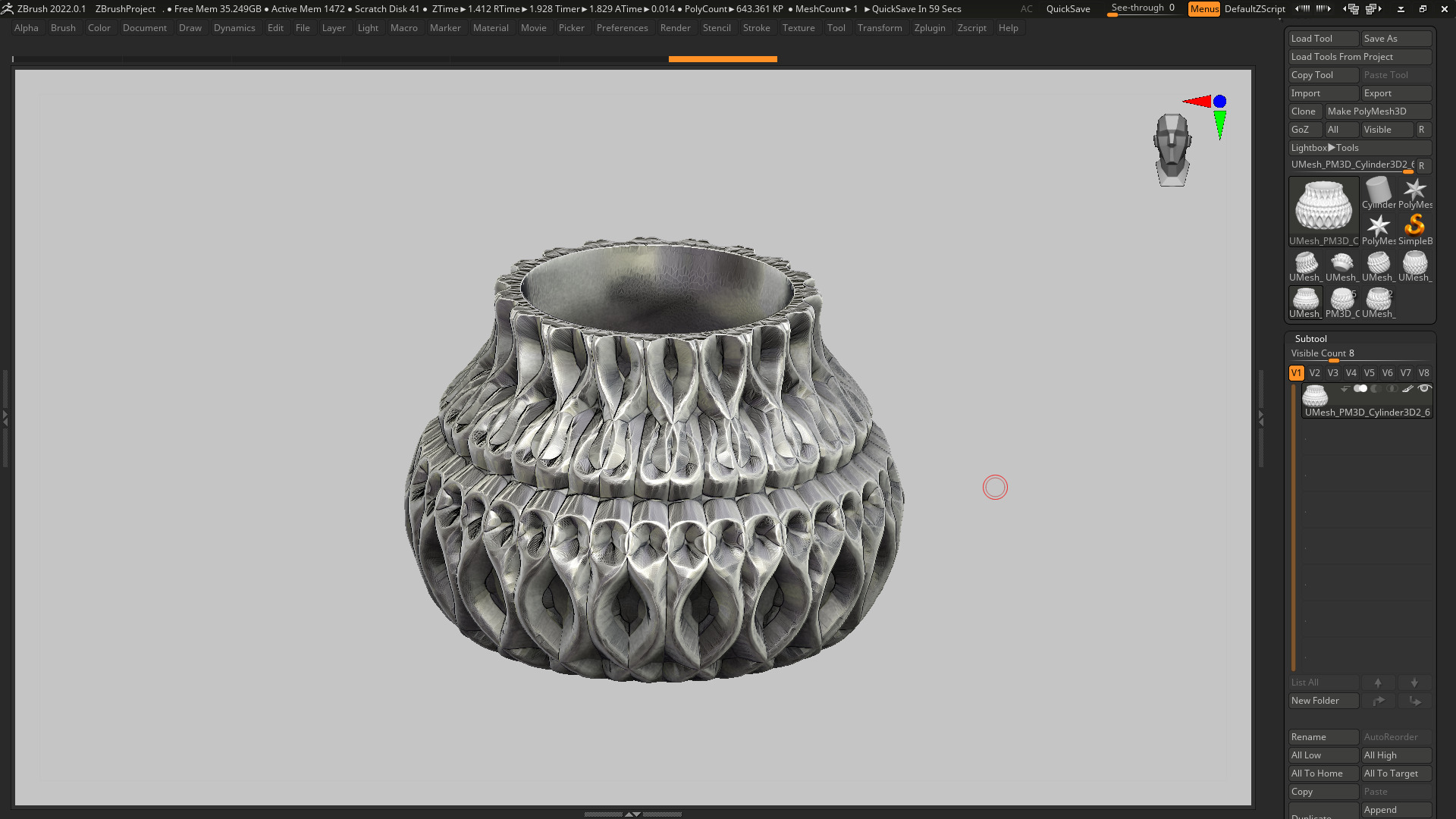 vase 3d print 416  3D print model_6