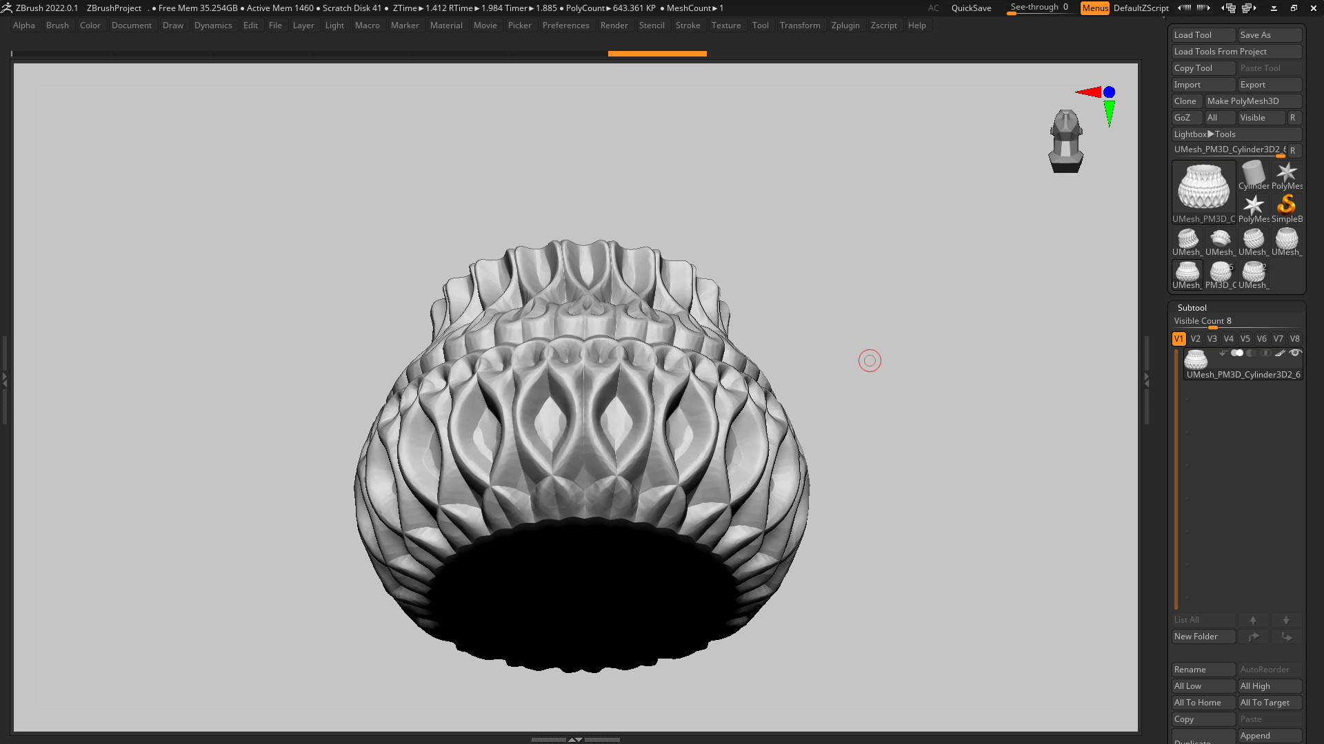 vase 3d print 416  3D print model_5