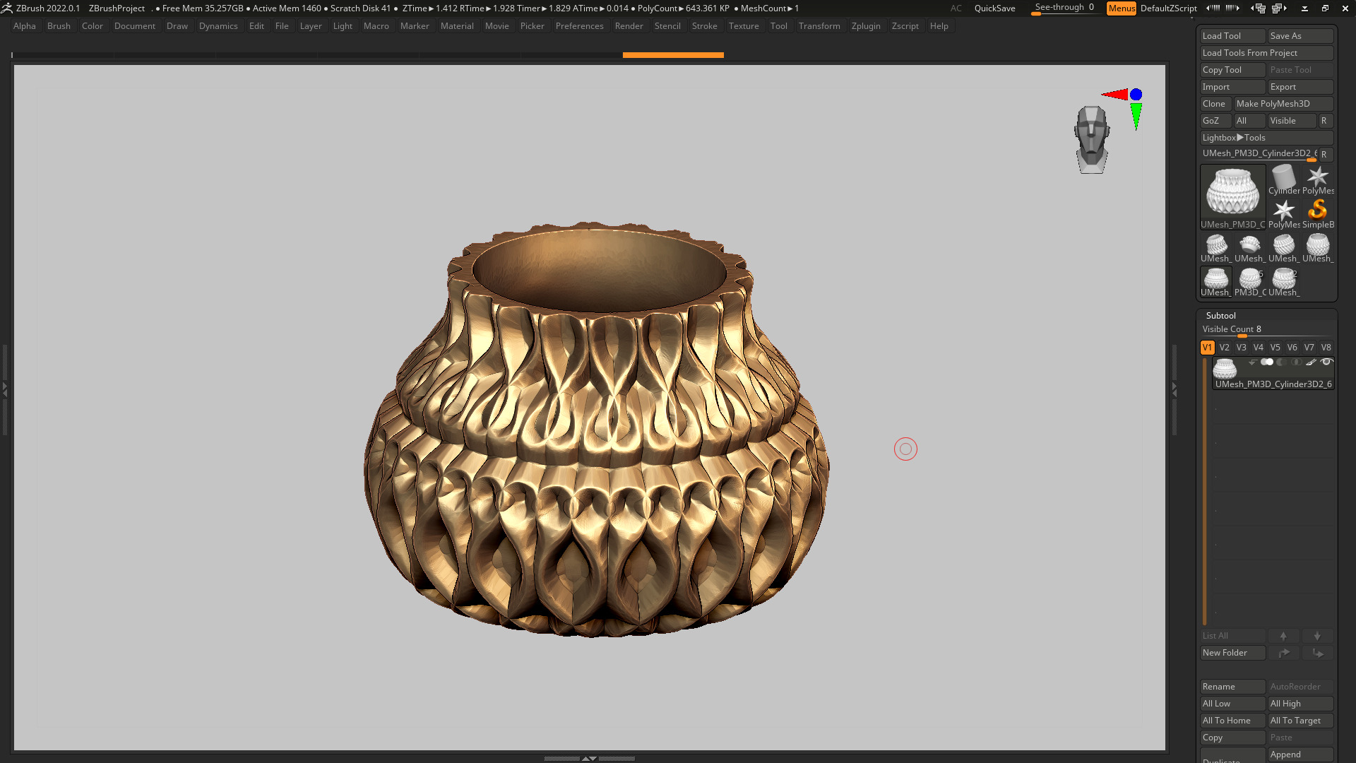 vase 3d print 416  3D print model_7