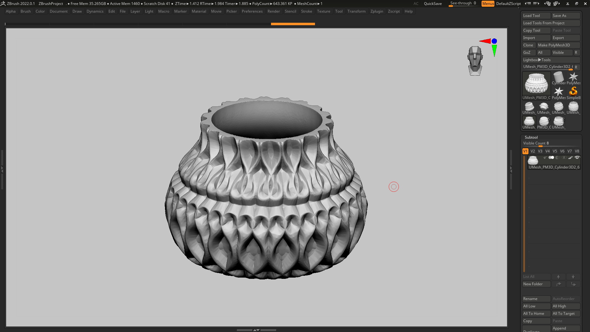 vase 3d print 416  3D print model_3