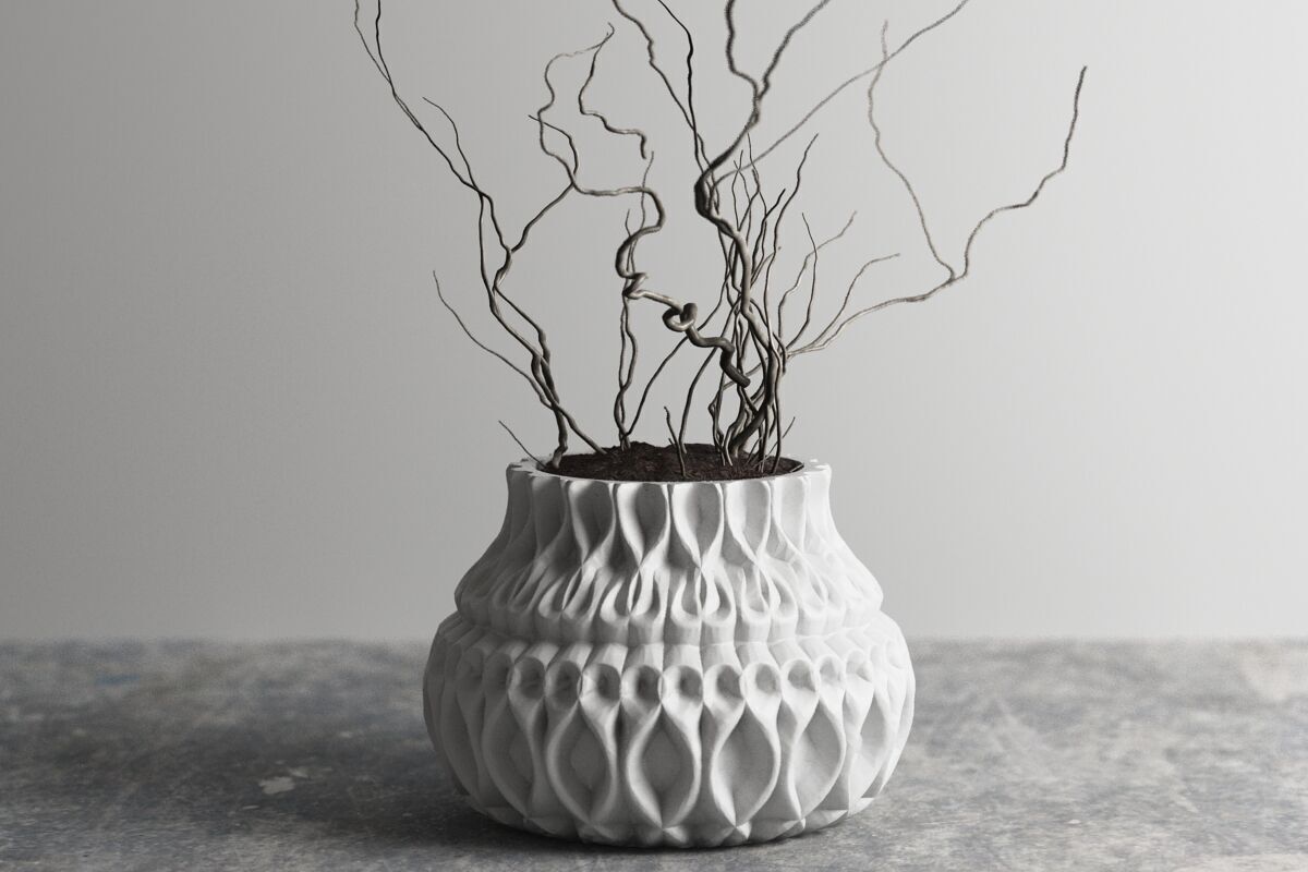 vase 3d print 416  3D print model_2