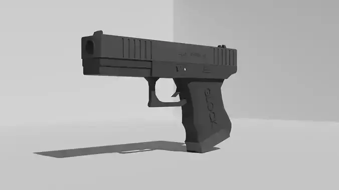 Glock-17 Low Poly FBX AND BLENDER Files READ DESCRIPTION Free low-poly 3D model