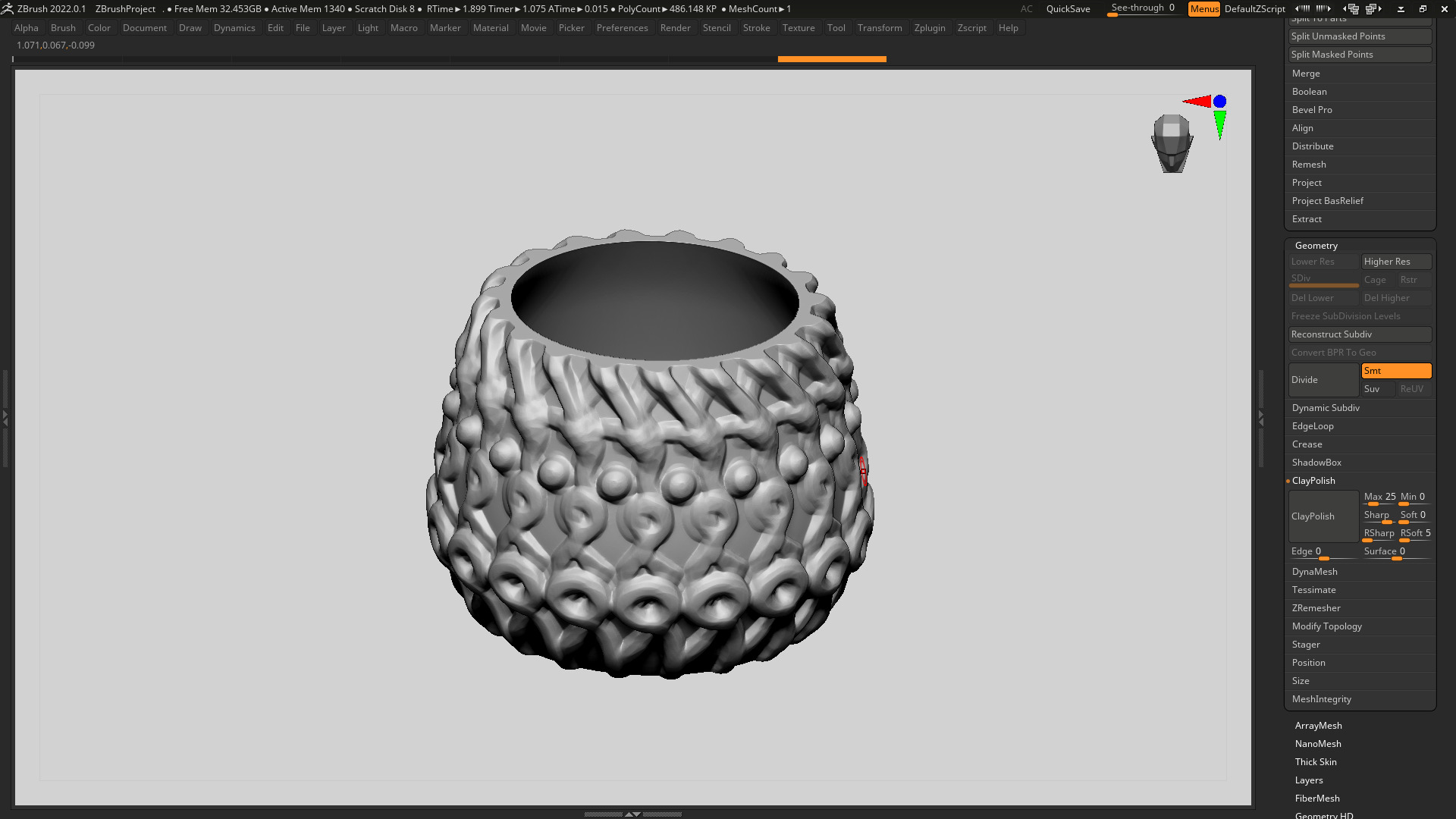 vase 3d print 411 3D print model_4