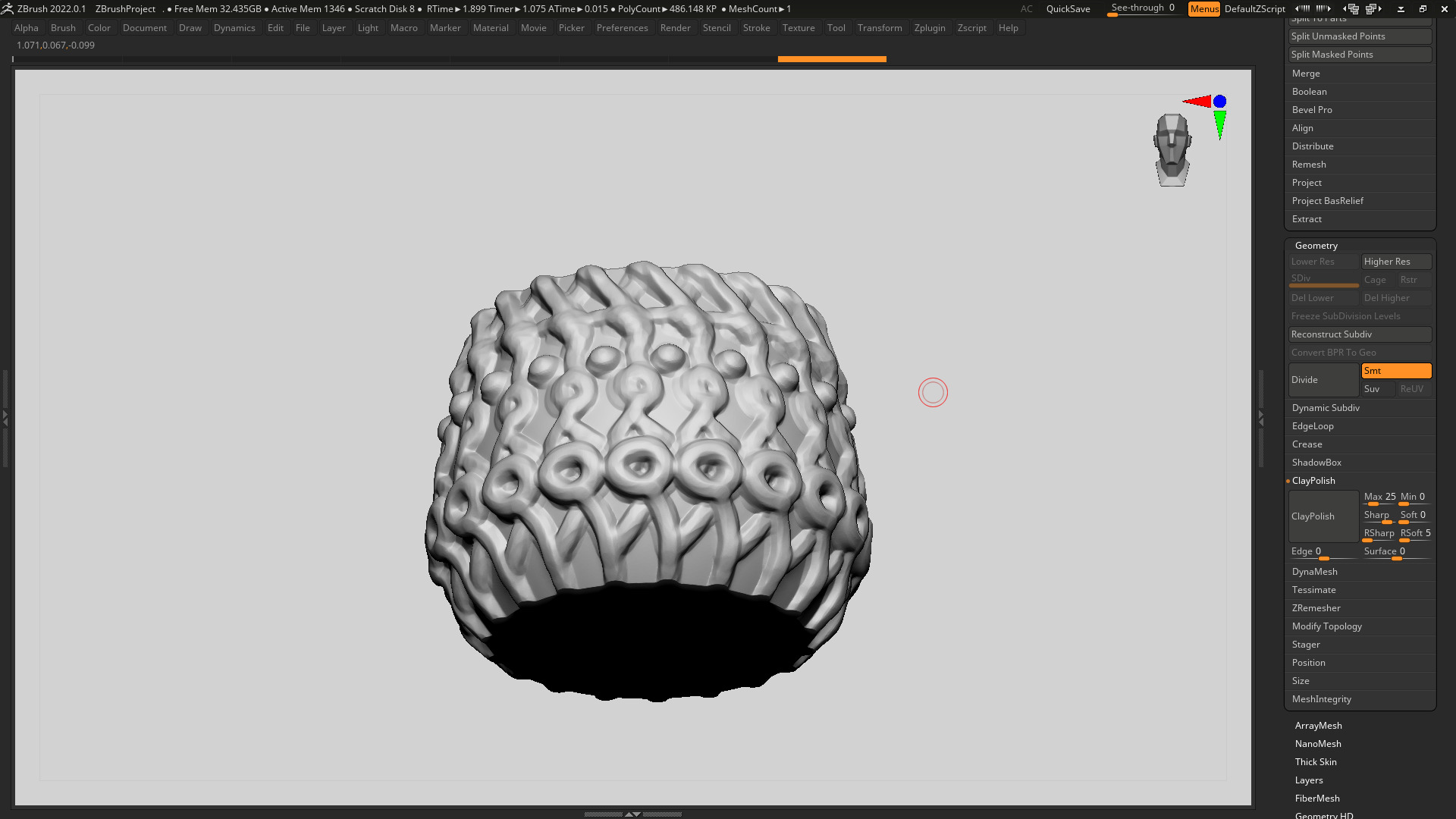 vase 3d print 411 3D print model_6