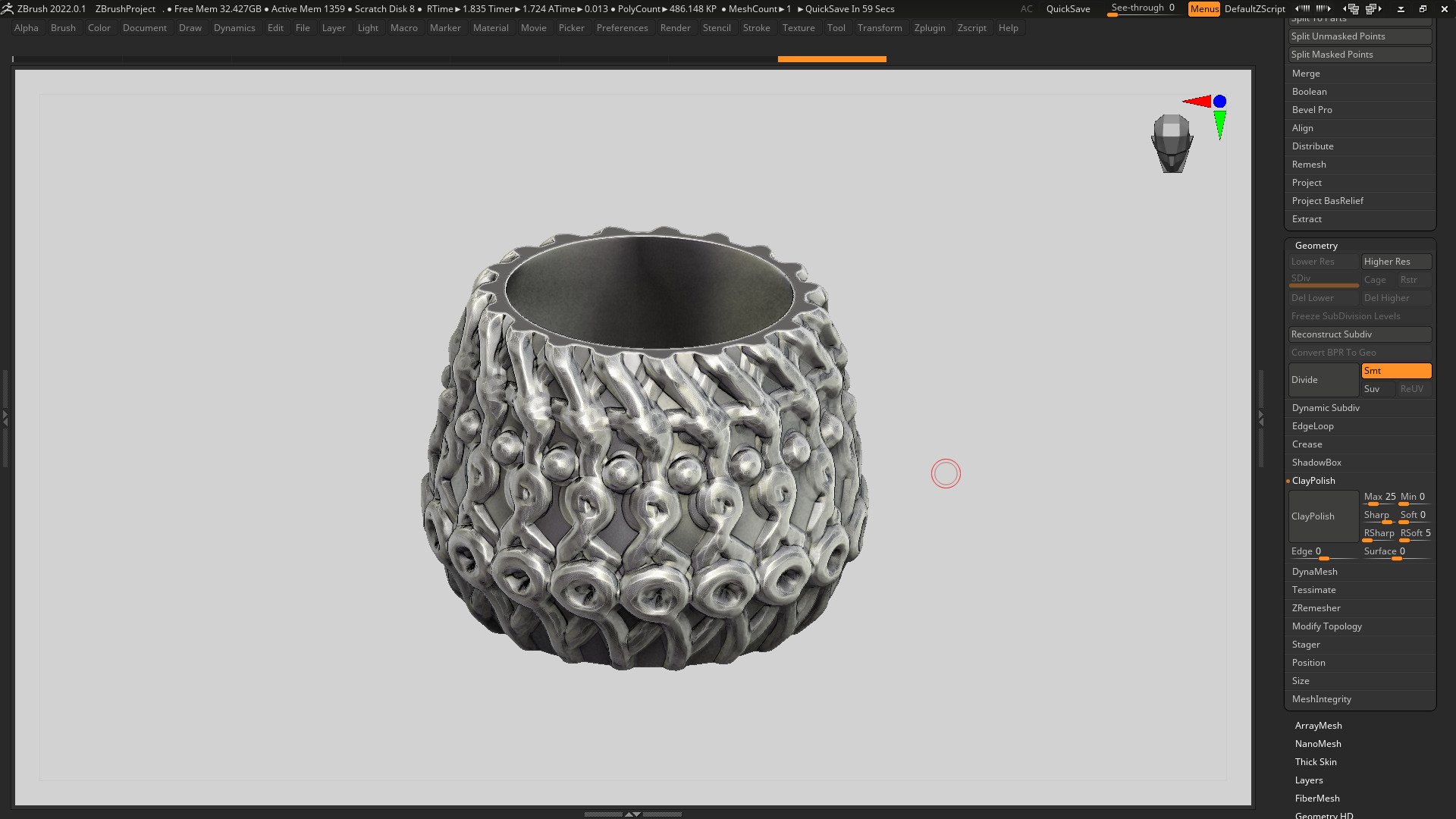 vase 3d print 411 3D print model_7