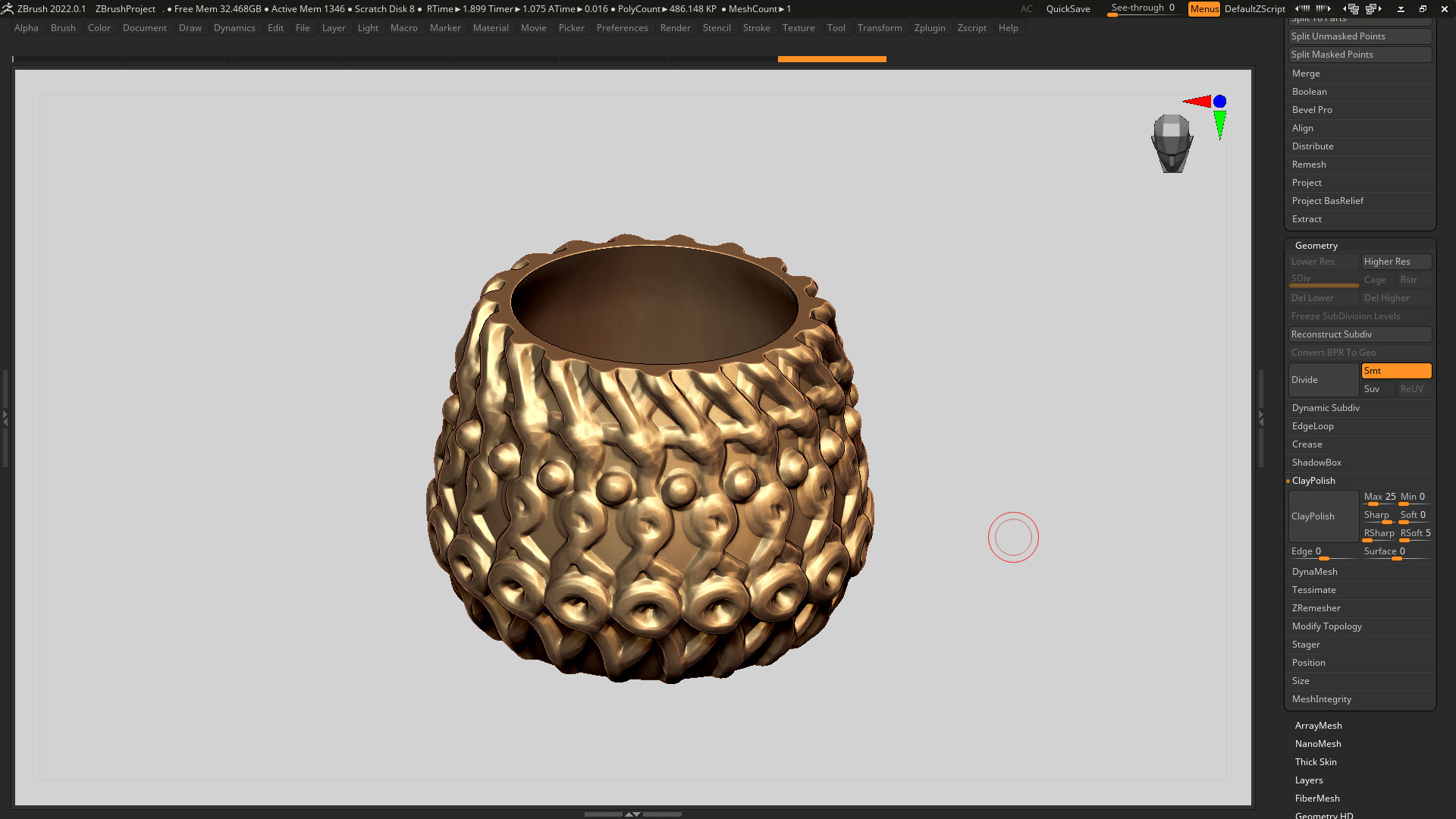 vase 3d print 411 3D print model_3