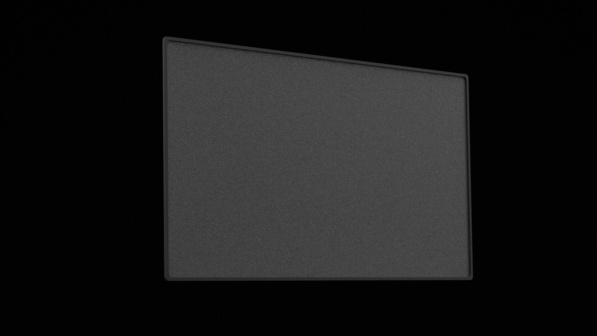 Flat Screen Television Low-poly 3D model_3