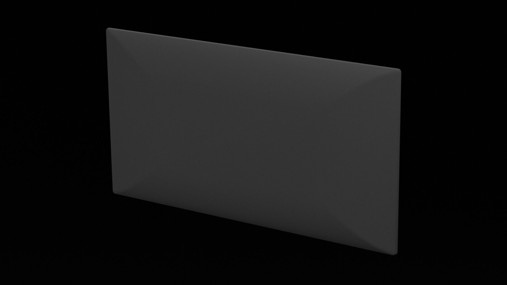 Flat Screen Television Low-poly 3D model_2