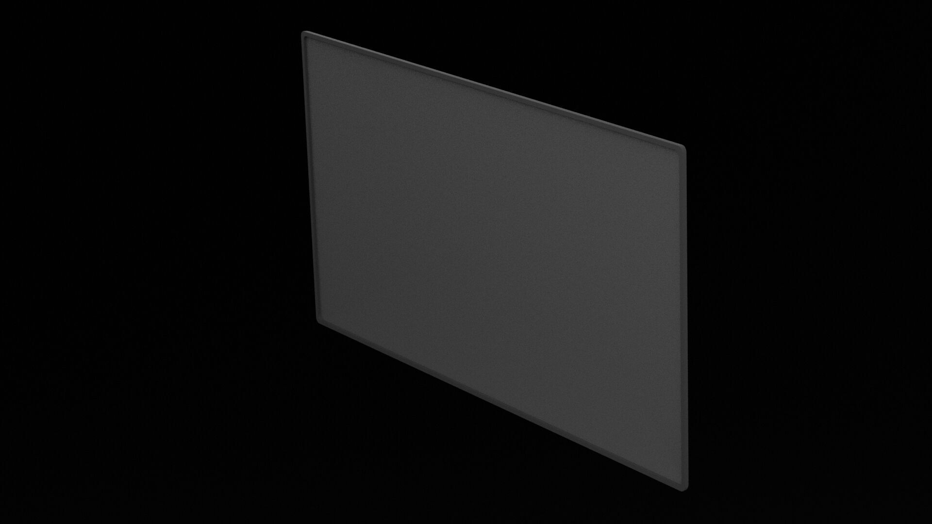 Flat Screen Television Low-poly 3D model_1