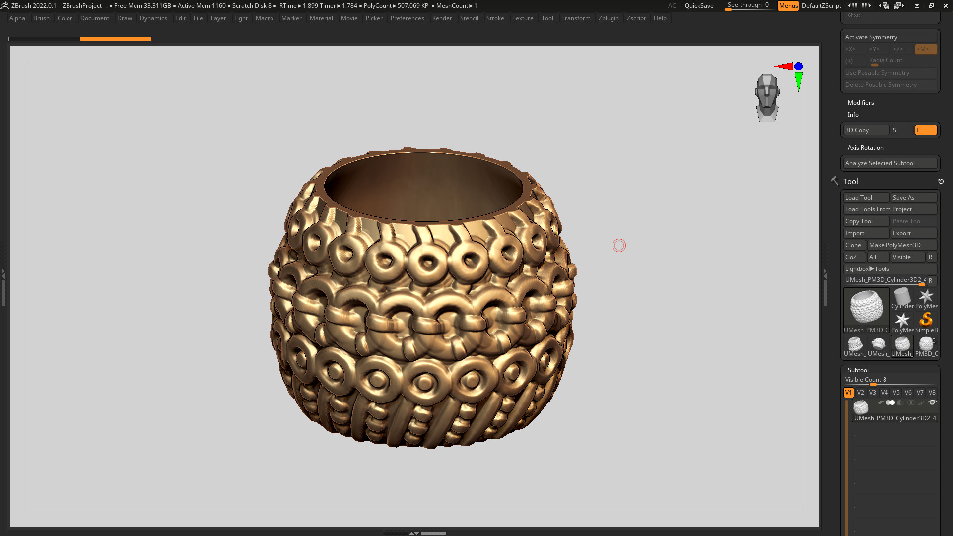 vase 3d print 410 3D print model_7