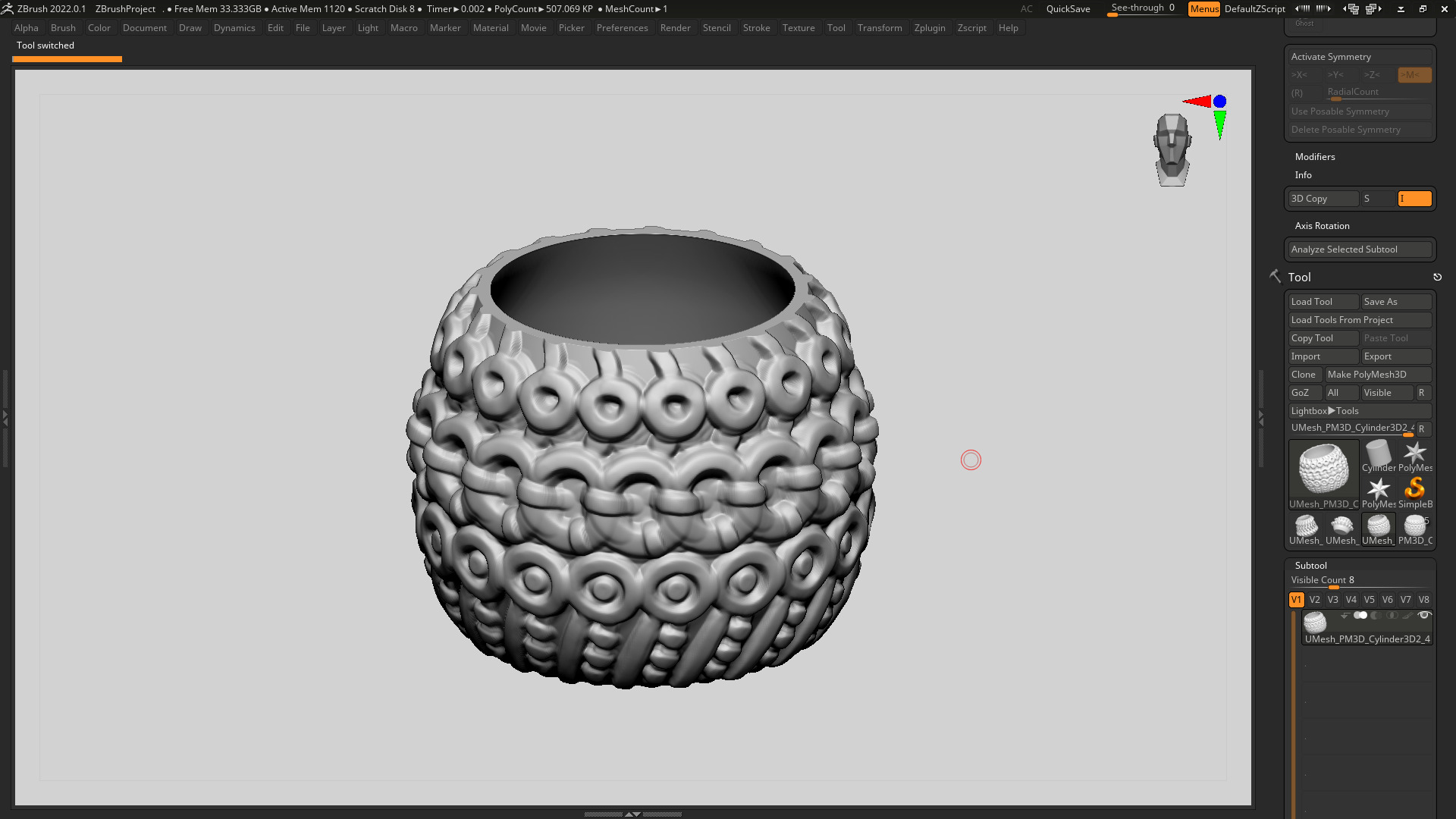 vase 3d print 410 3D print model_3