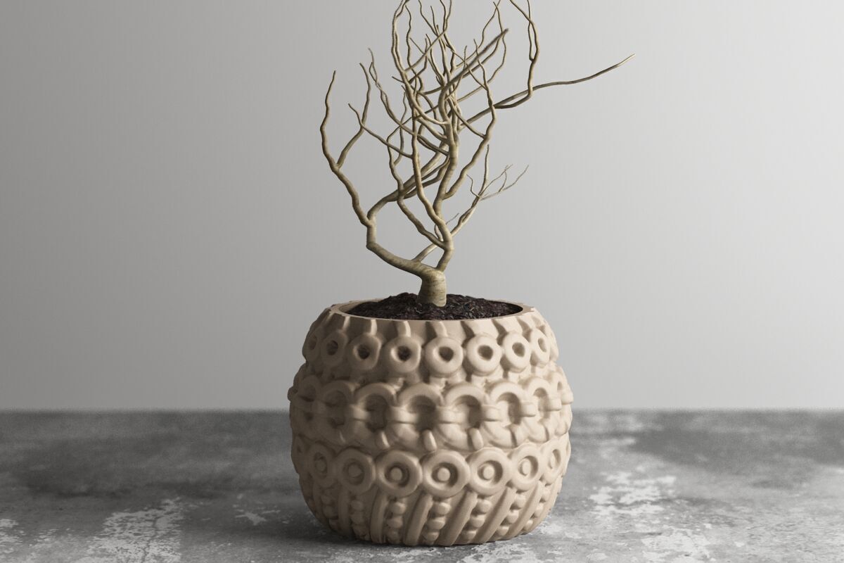 vase 3d print 410 3D print model_2