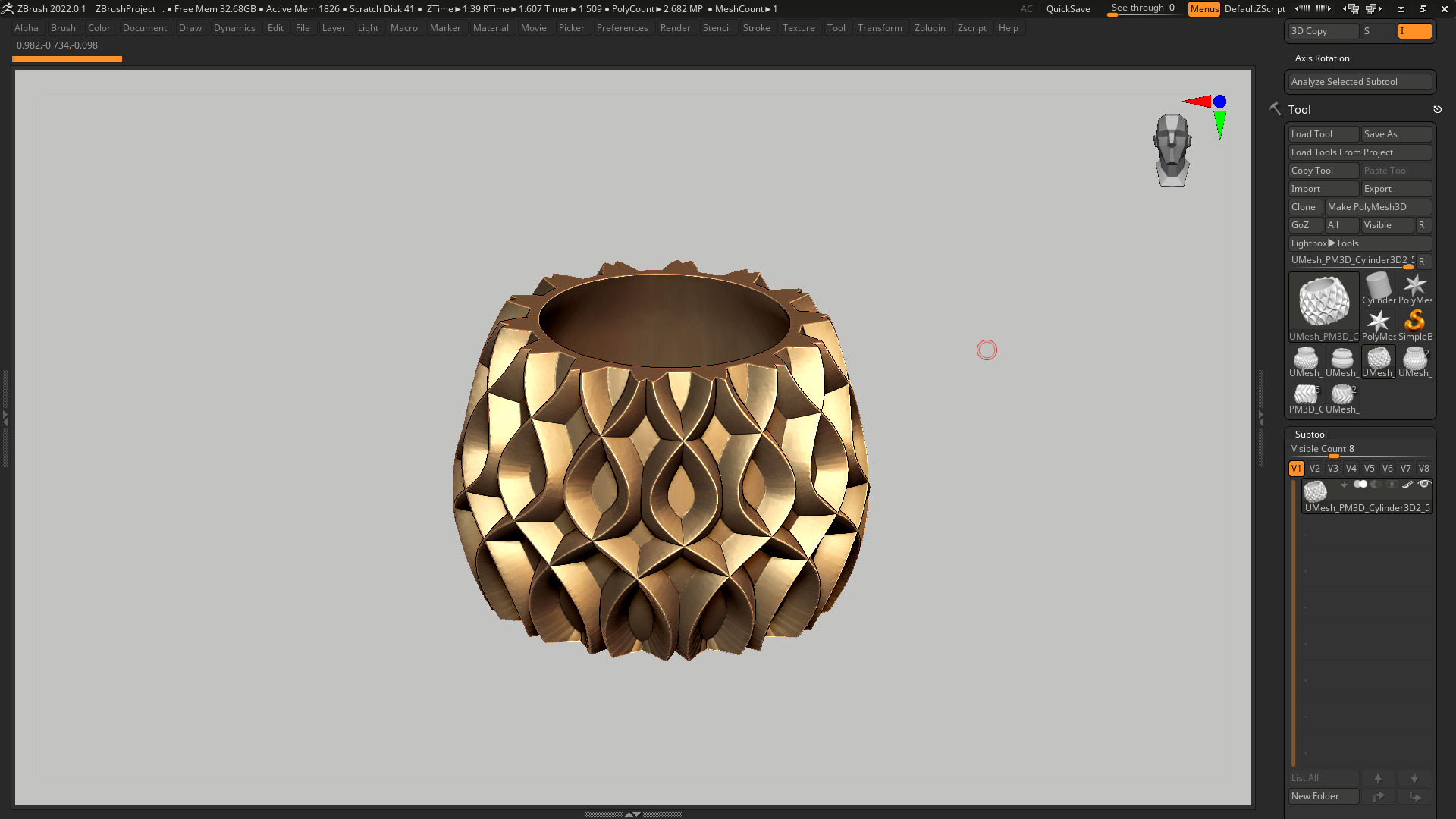 vase 3d print 406  3D print model_8