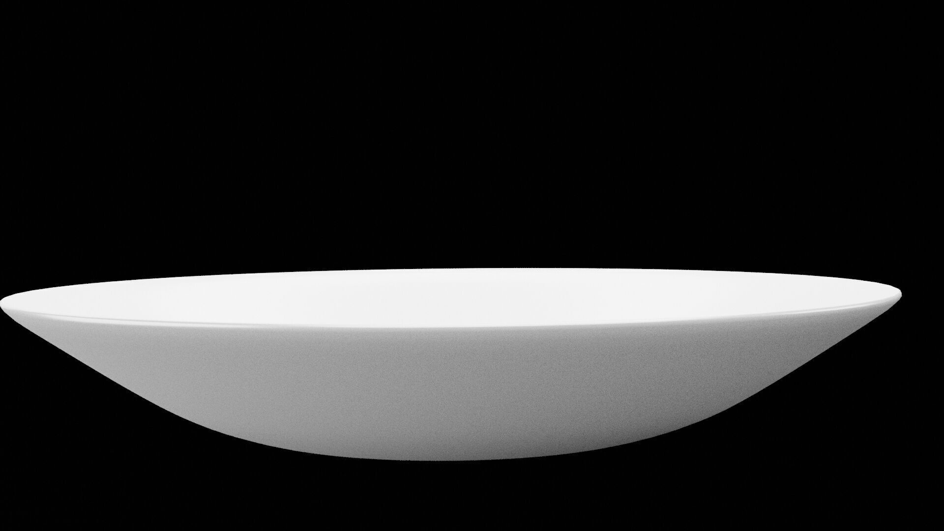 Eating Plate Low-poly 3D model_2