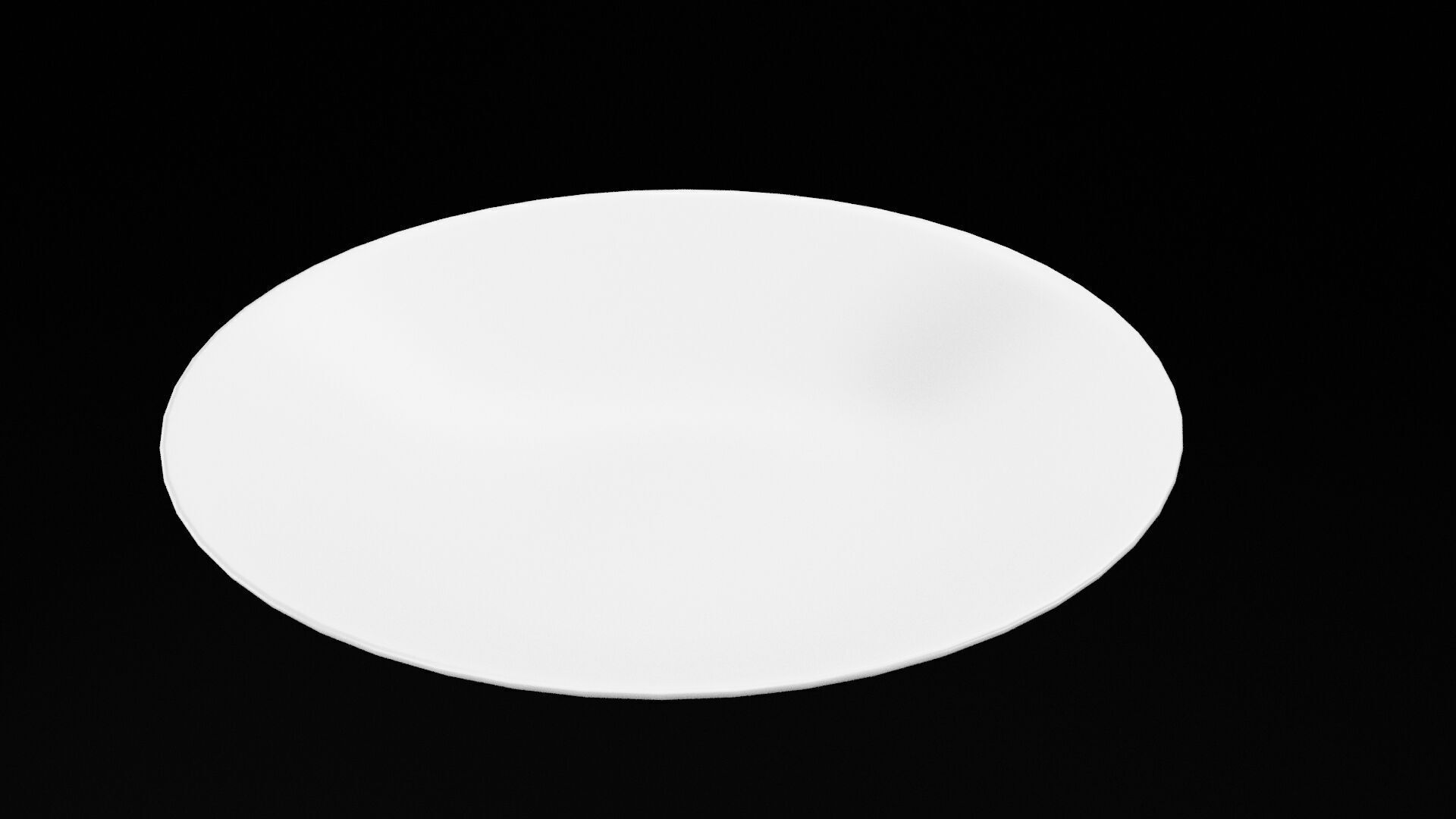 Eating Plate Low-poly 3D model_5