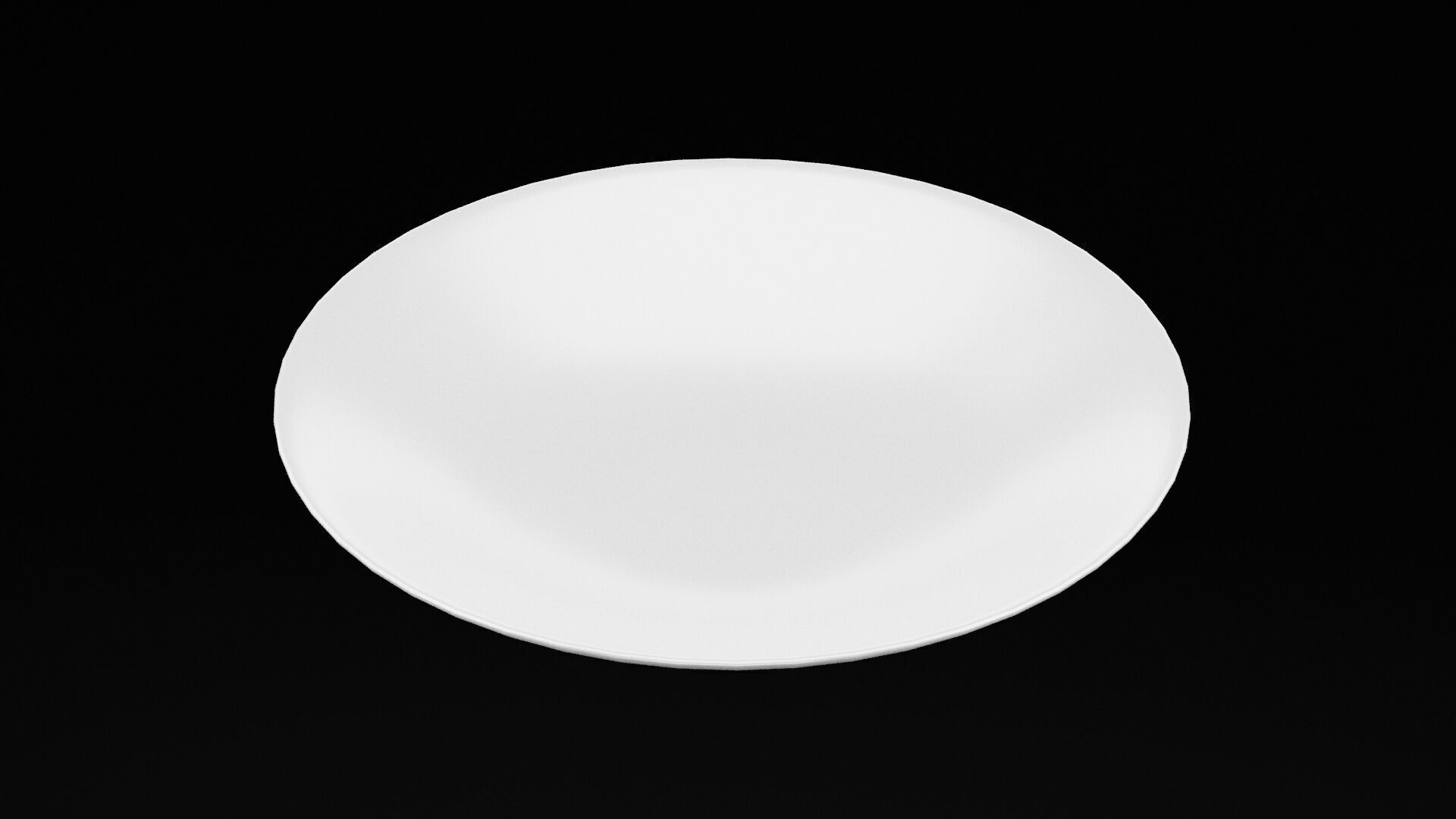 Eating Plate Low-poly 3D model_1