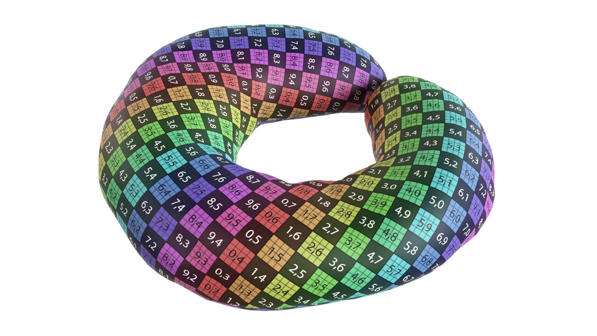 White bread cone with cumin seeds Low-poly 3D model_8