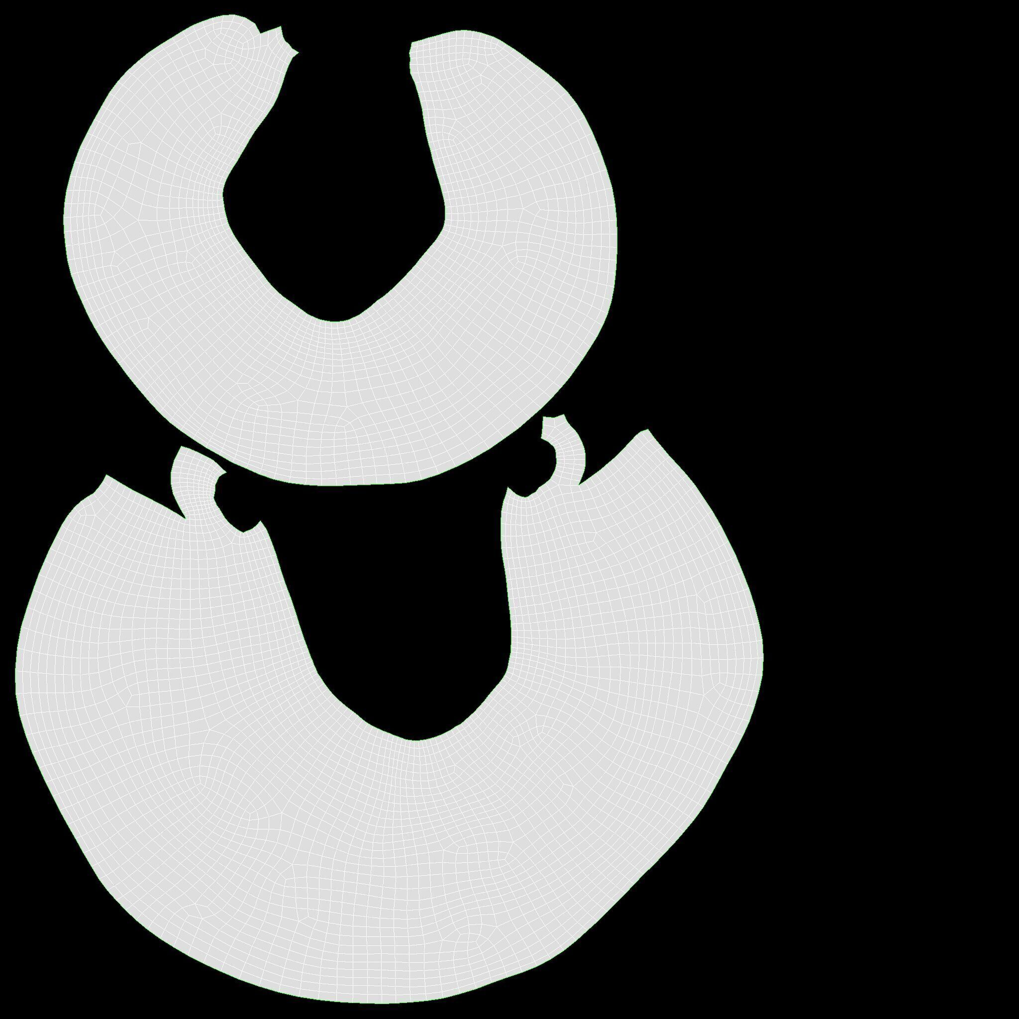 White bread cone with cumin seeds Low-poly 3D model_10