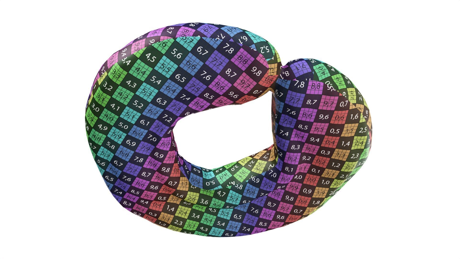 White bread cone with cumin seeds Low-poly 3D model_9