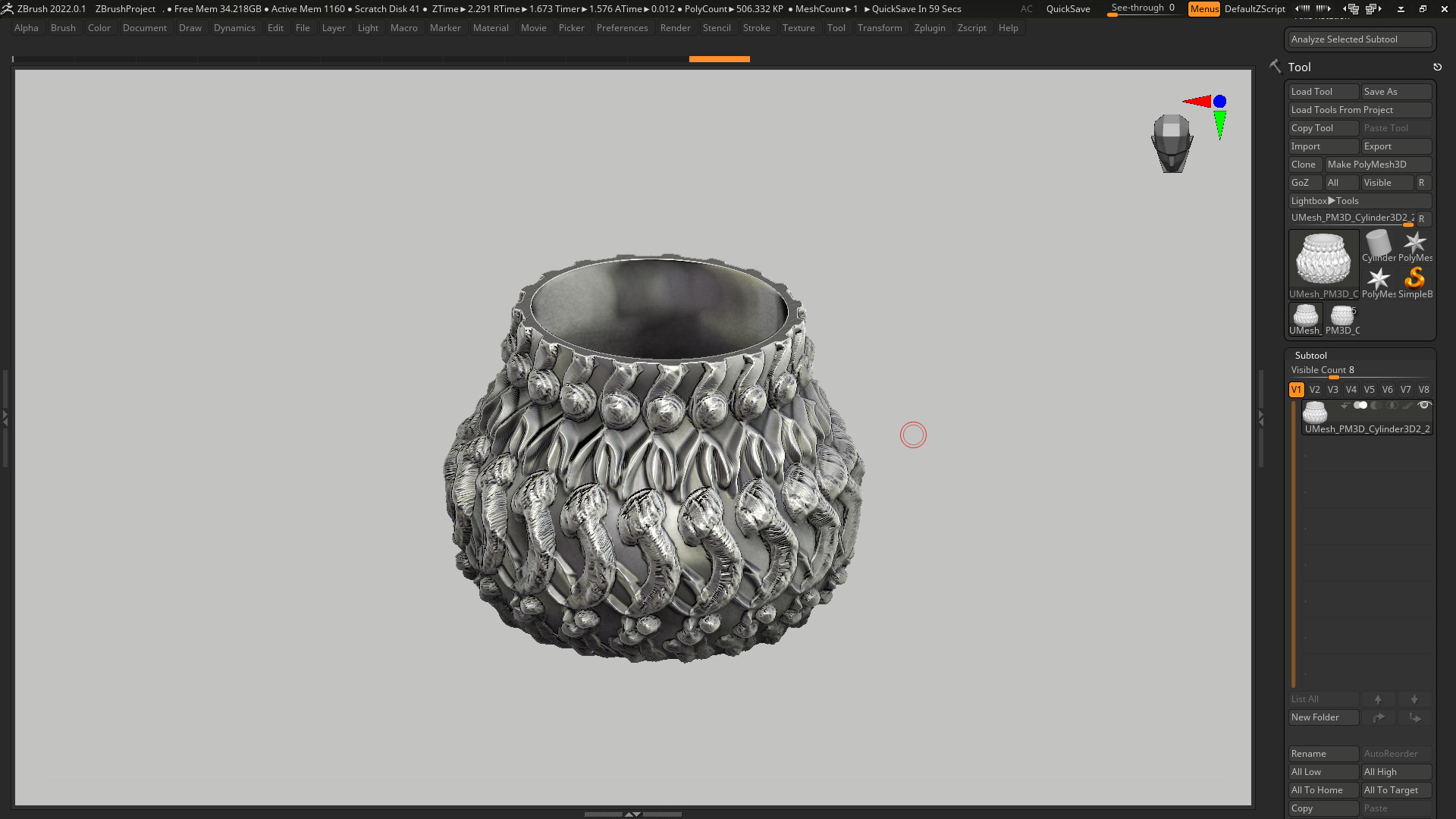 vase 3d print 400 3D print model_7