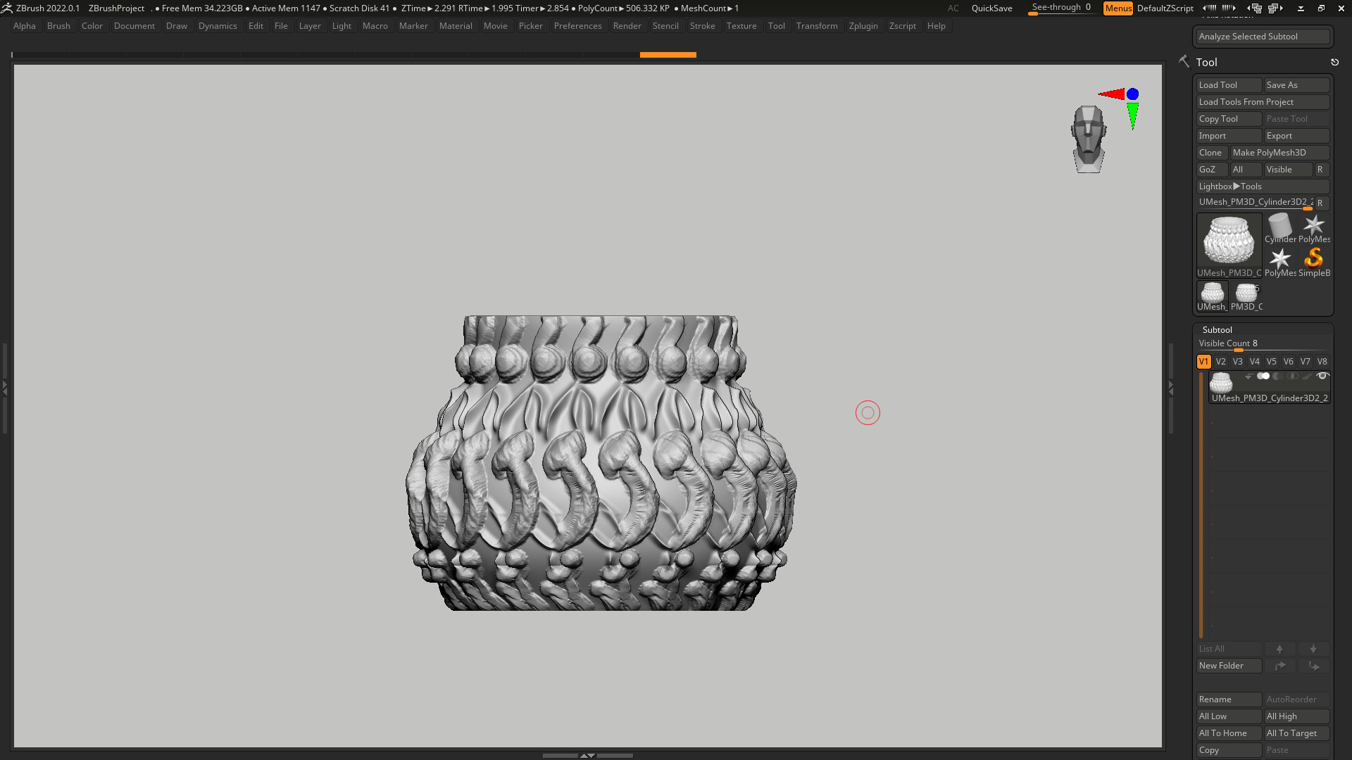 vase 3d print 400 3D print model_5