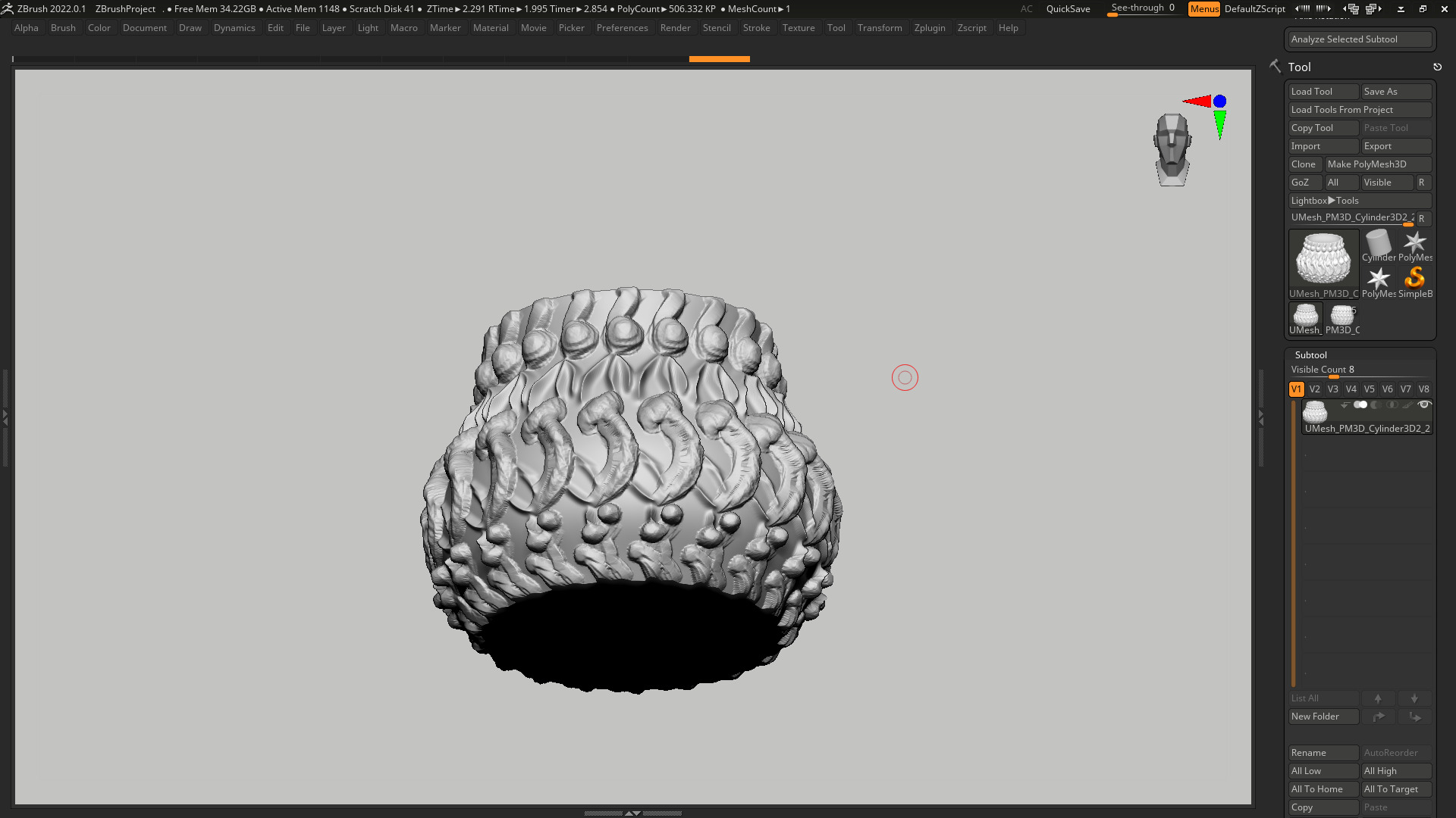 vase 3d print 400 3D print model_6