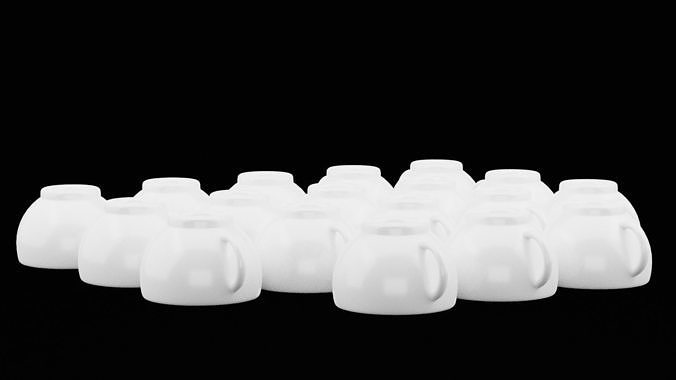 Classic Coffee Mugs 3D model