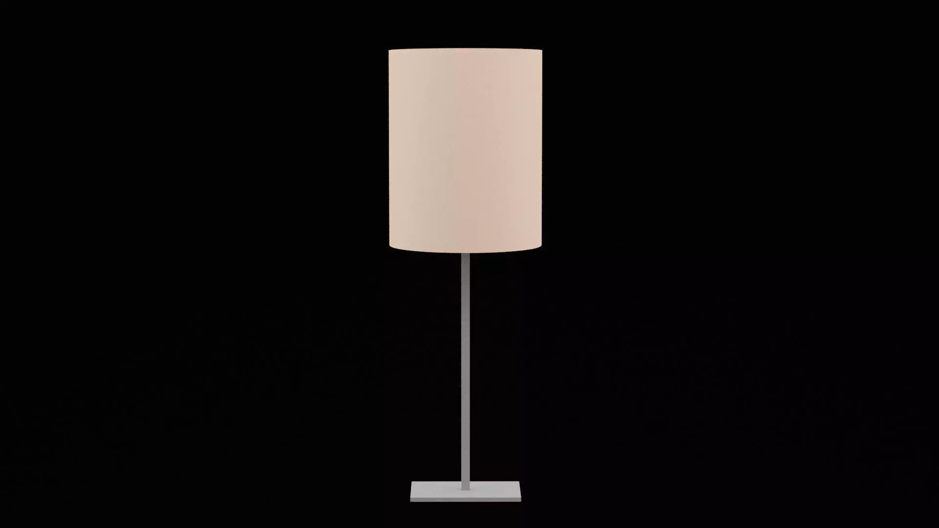 Bedroom Lamp Low-poly 3D model_0