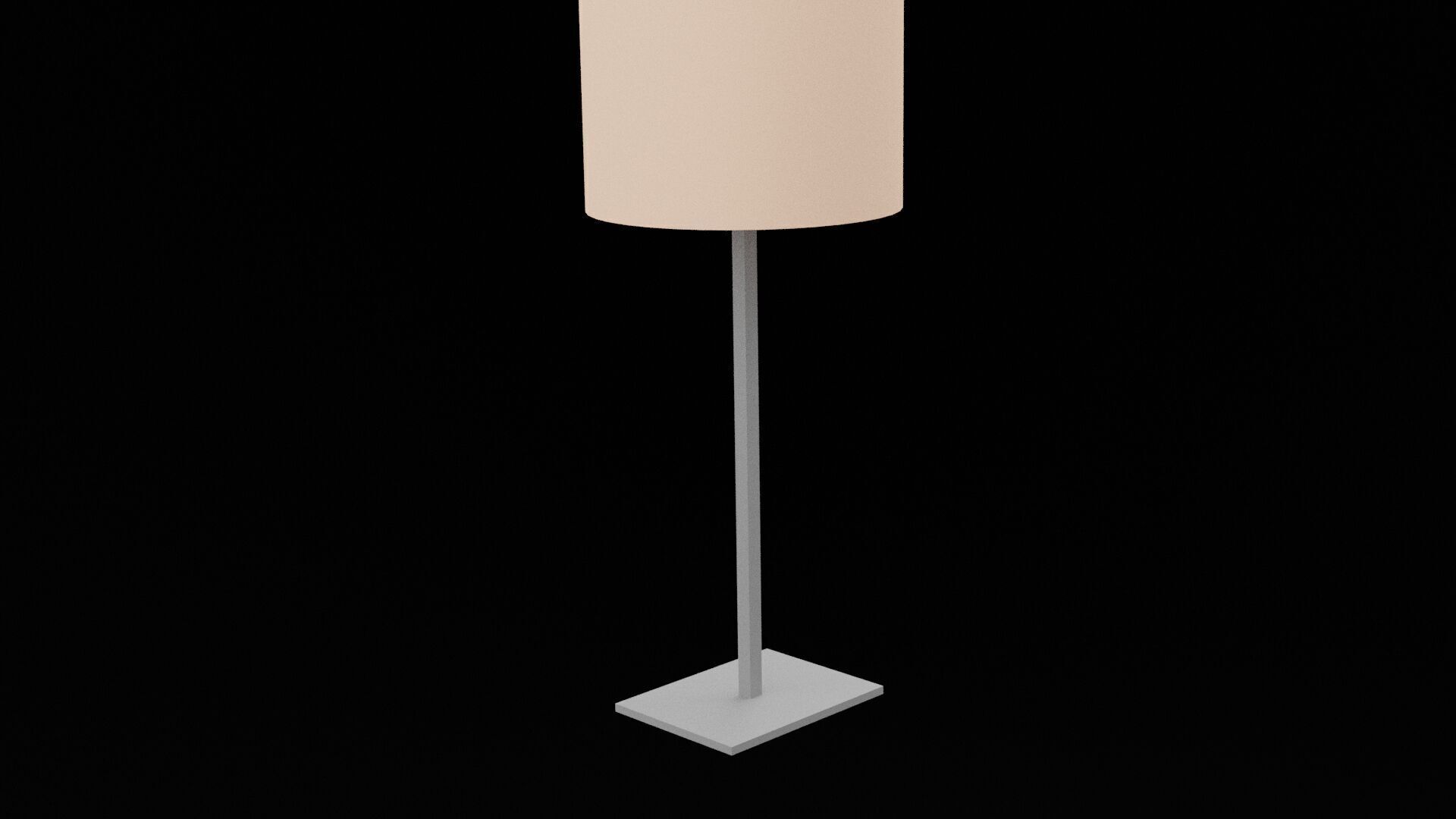 Bedroom Lamp Low-poly 3D model_5