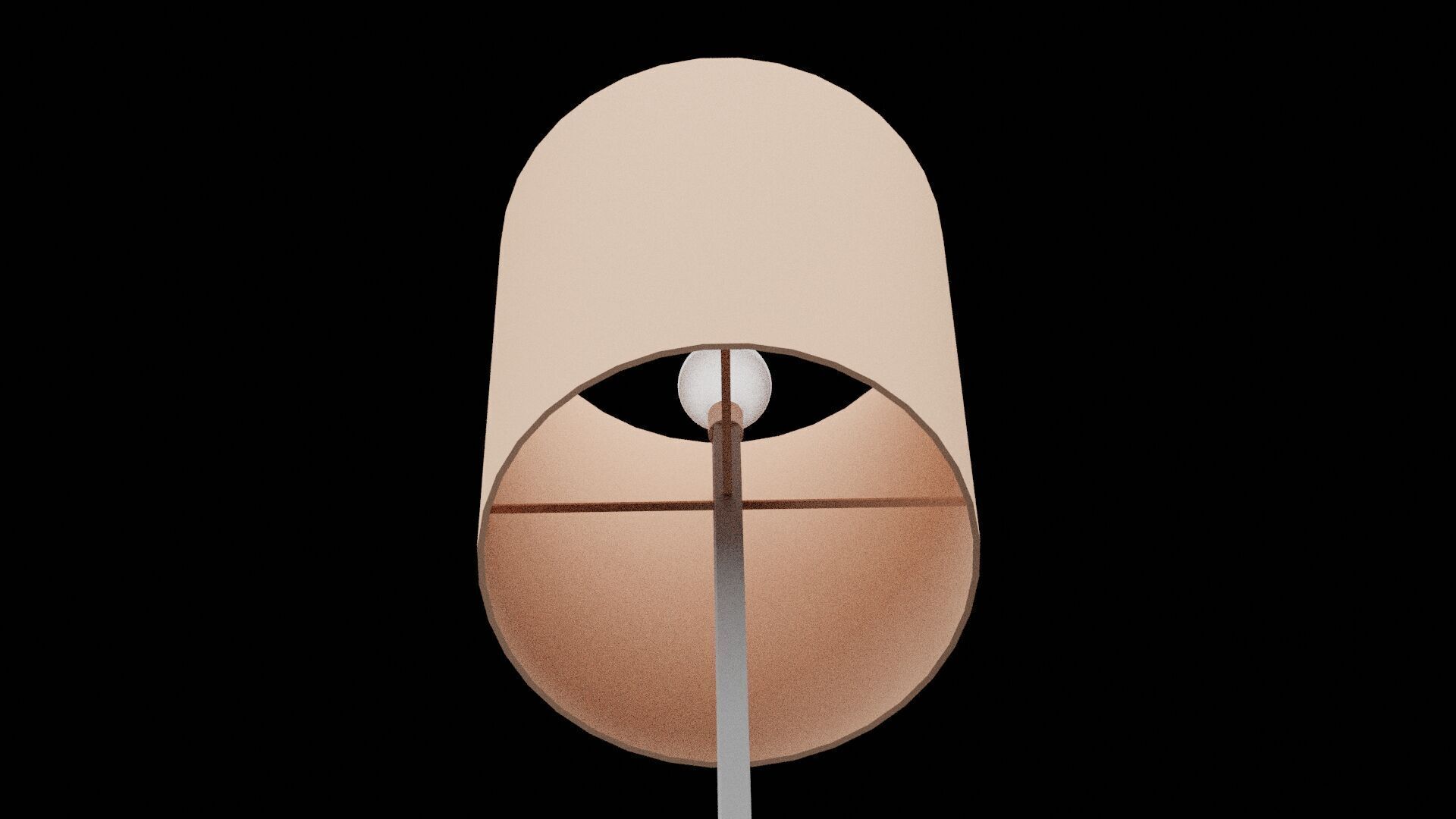 Bedroom Lamp Low-poly 3D model_2