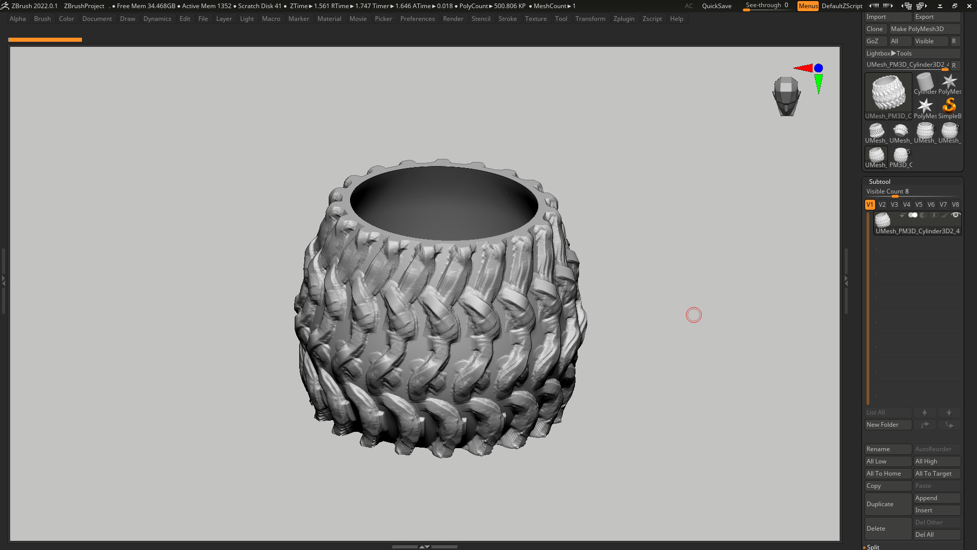 vase 3d print 397  3D print model_7