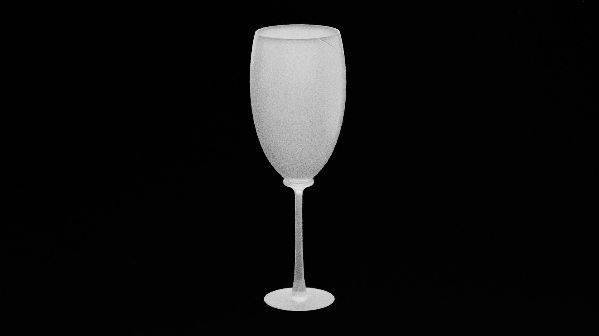 Elegant Glass Cup Low-poly 3D model_3