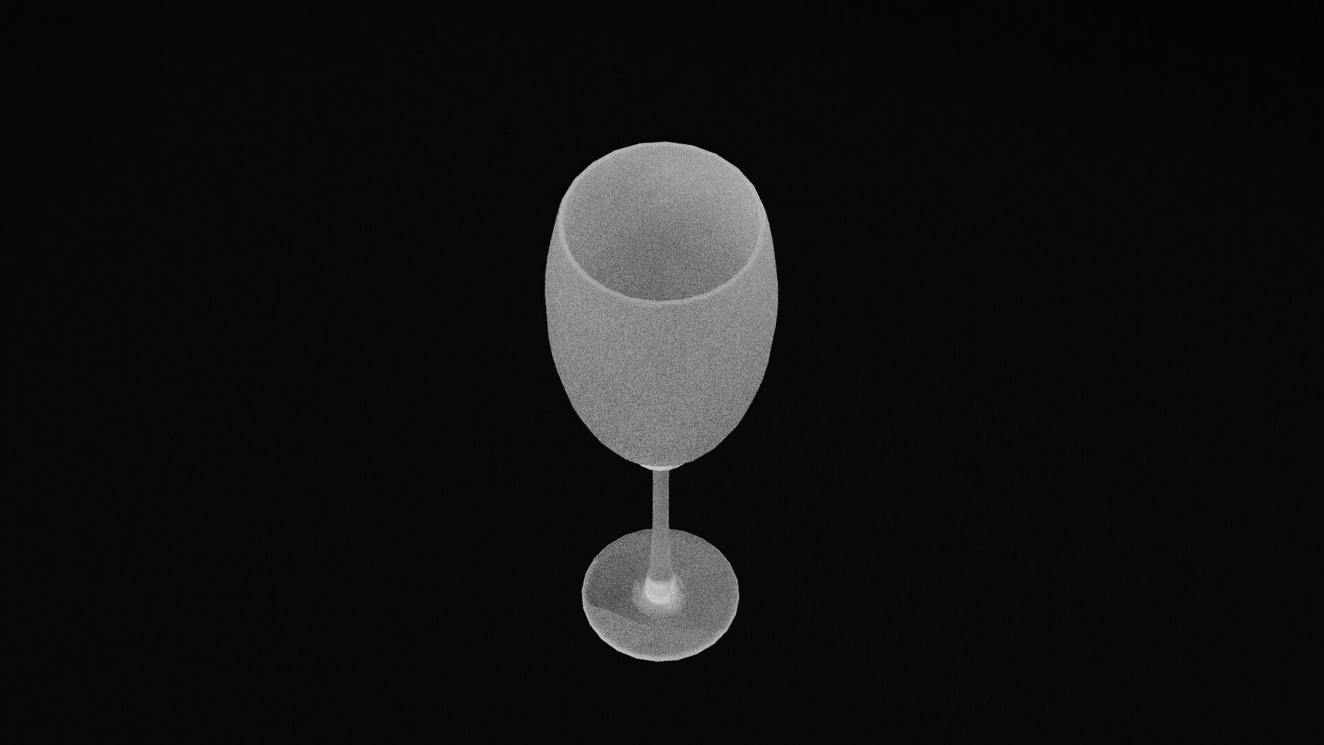 Elegant Glass Cup Low-poly 3D model_1