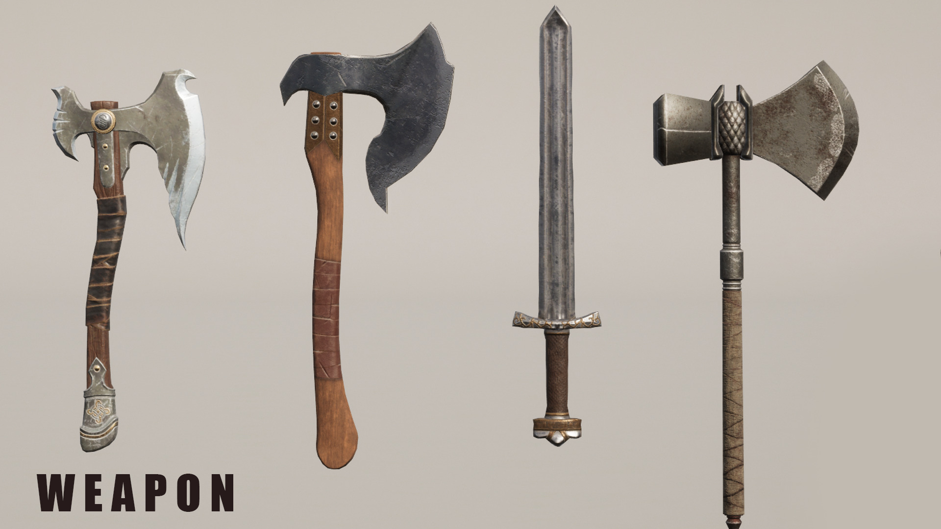 Viking Armour Collection Pack Low-poly 3D model_12