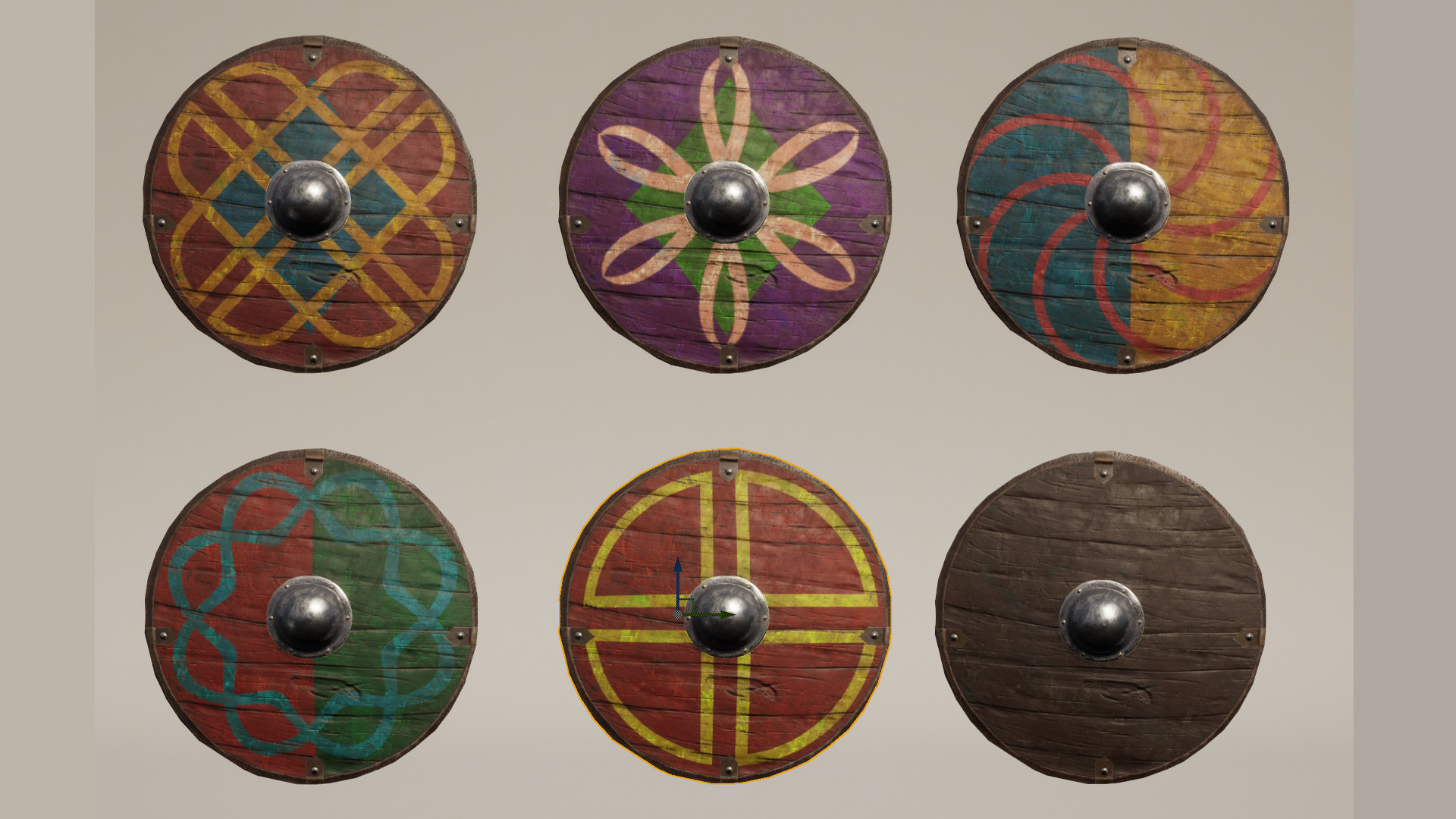 Viking Armour Collection Pack Low-poly 3D model_13