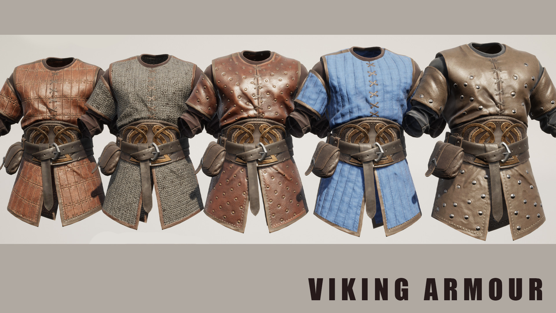 Viking Armour Collection Pack Low-poly 3D model_22