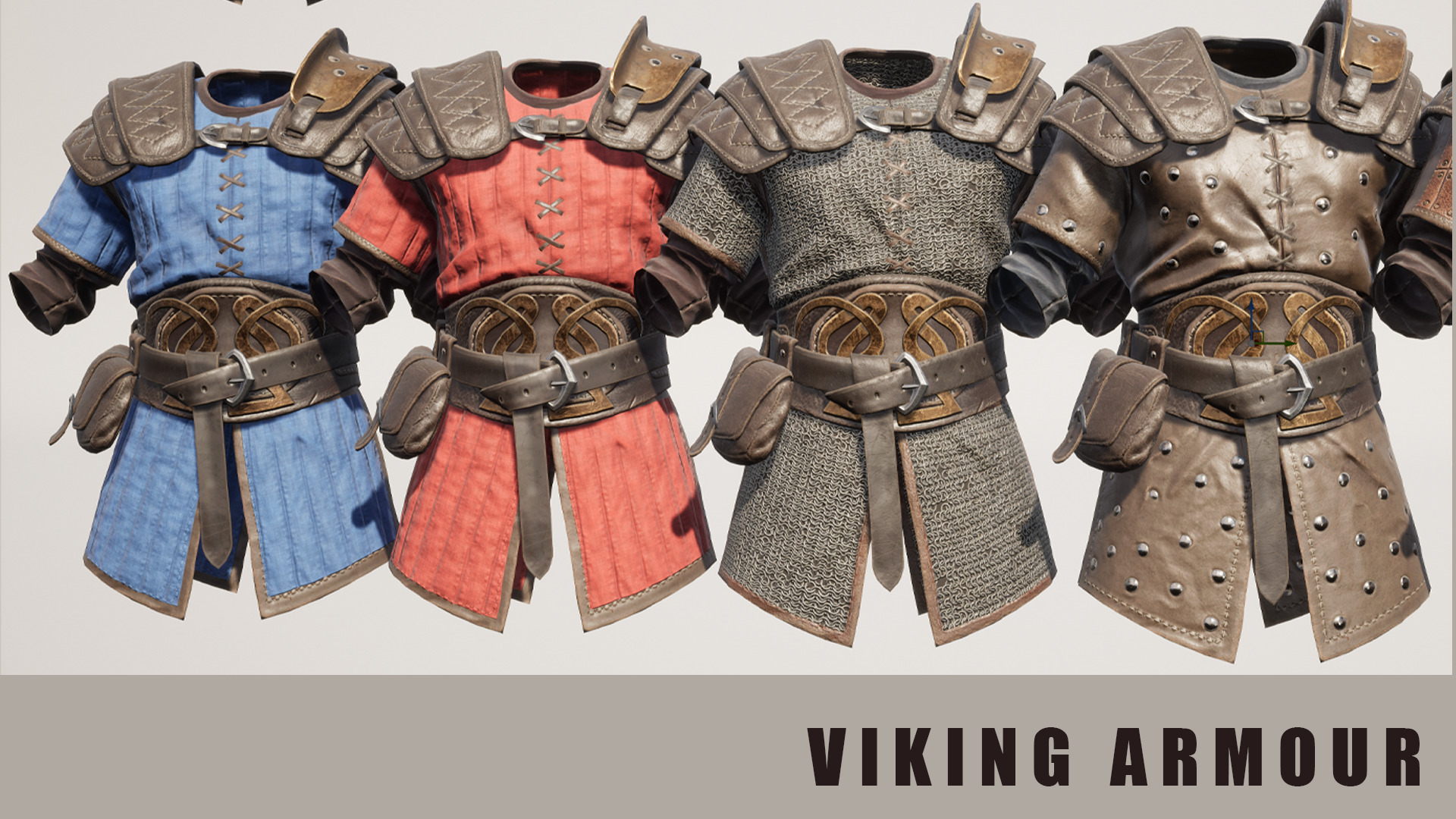 Viking Armour Collection Pack Low-poly 3D model_18