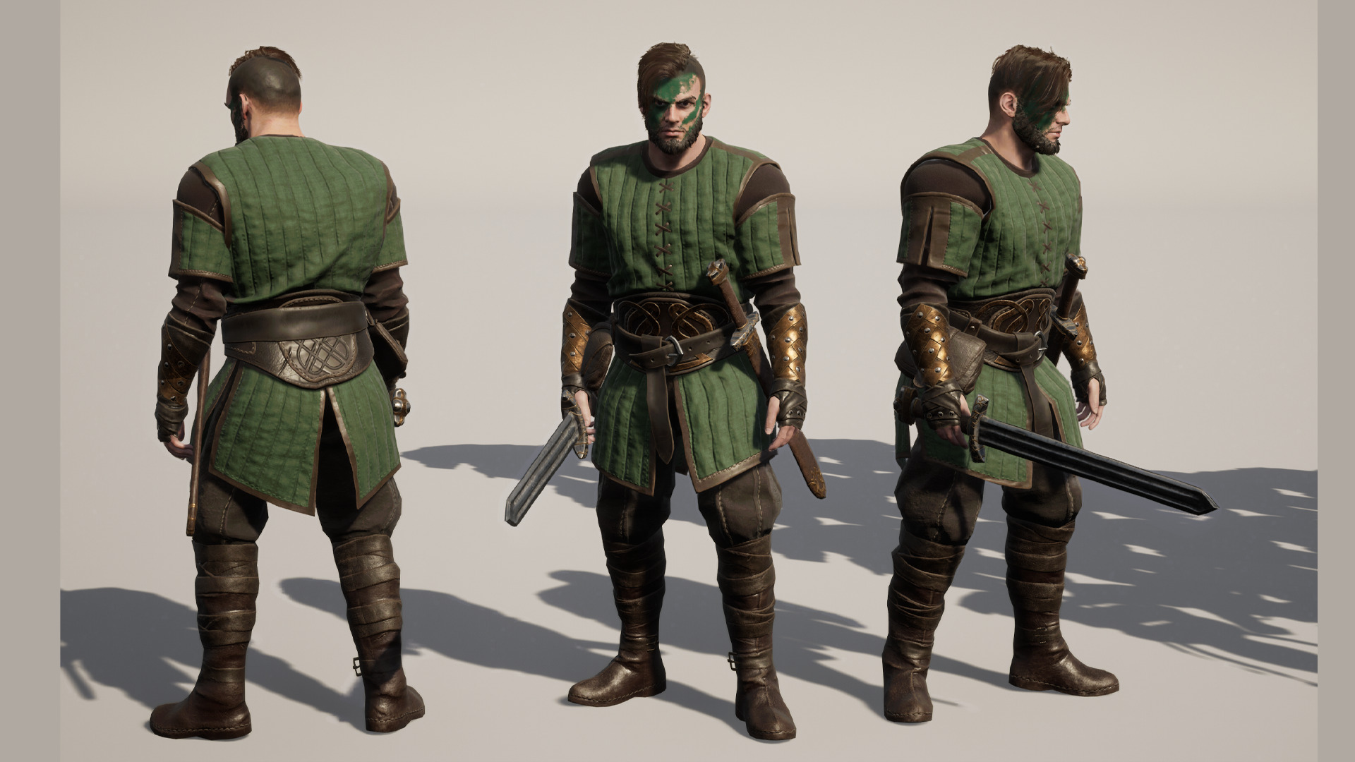 Viking Armour Collection Pack Low-poly 3D model_5